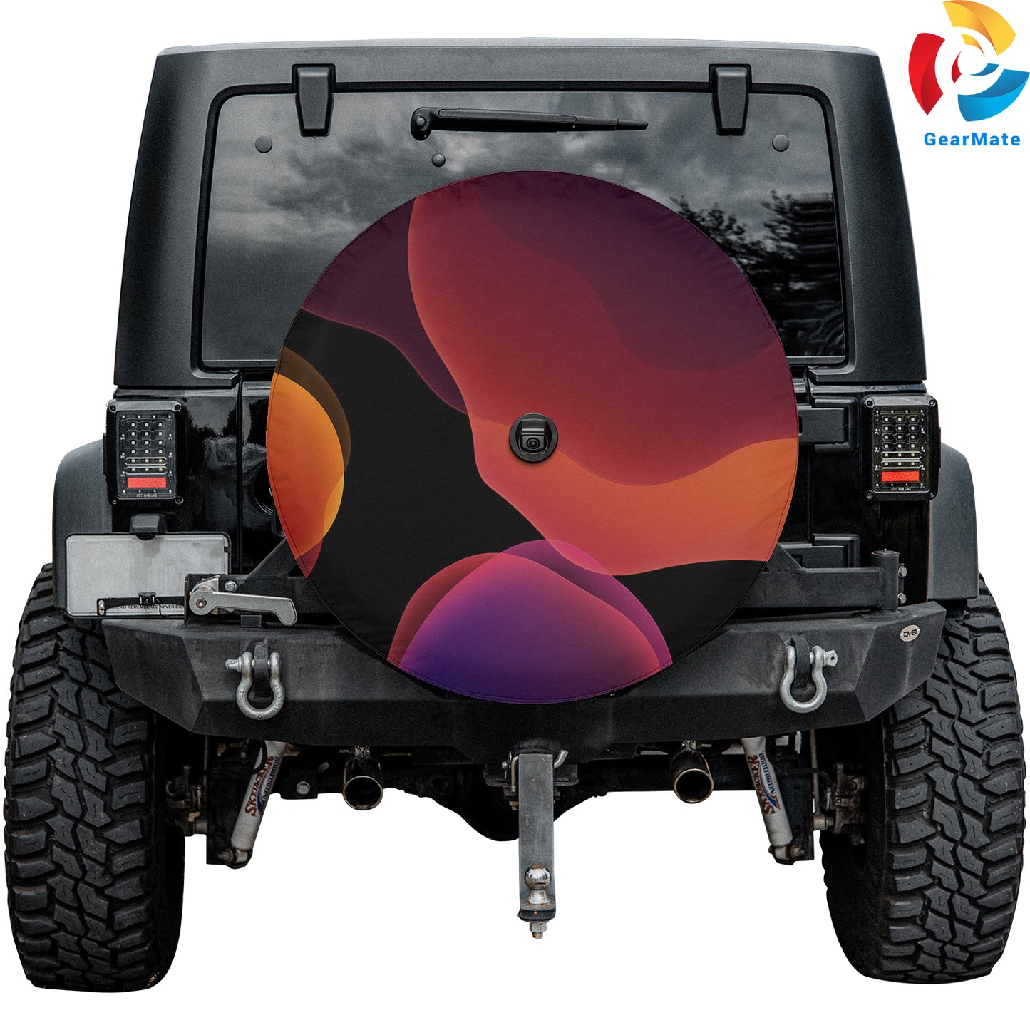 iOS 13 Background Spare Tire Cover – Premium Waterproof UV Resistant Protector