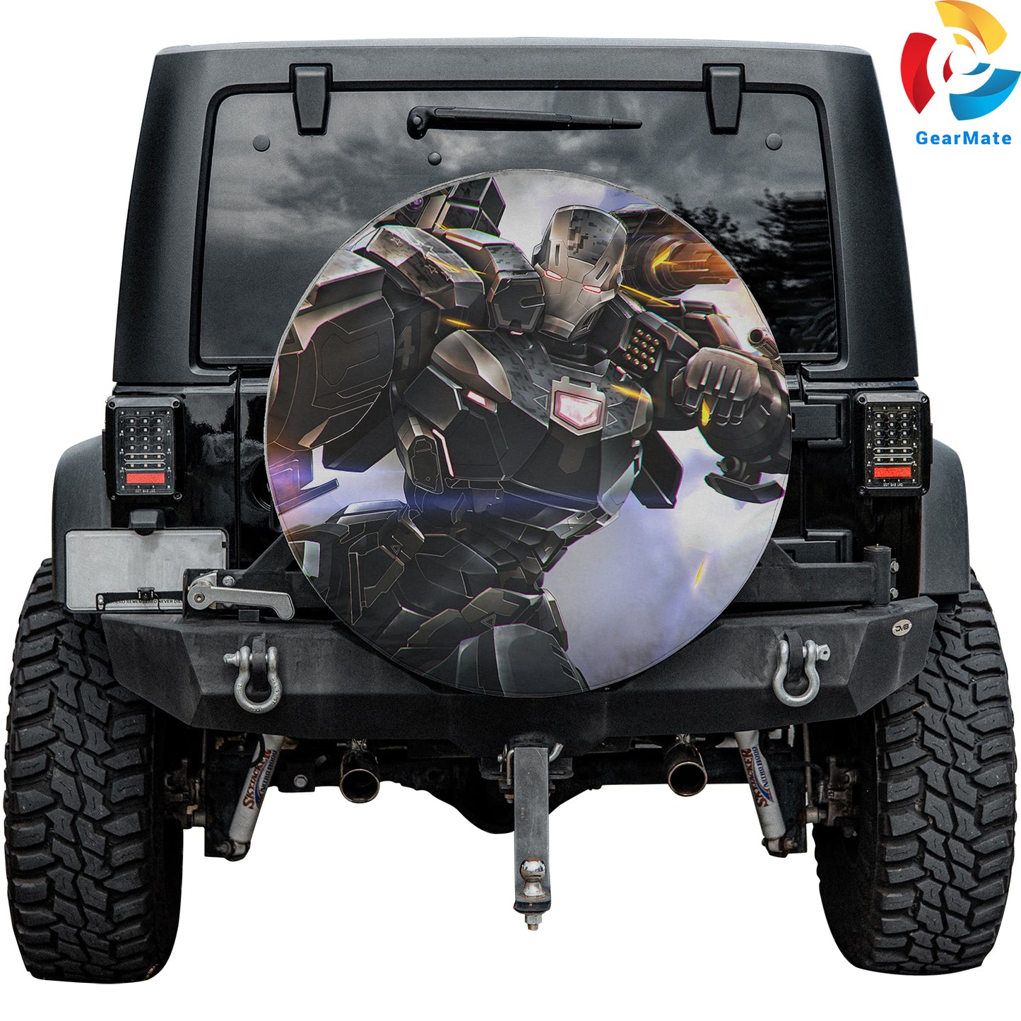 Marvel War Machine Spare Tire Cover – Premium Waterproof UV Resistant Protector