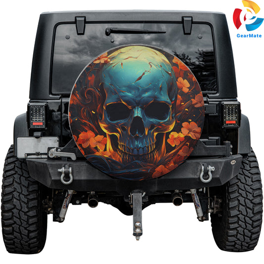 Skull Beautiful Spare Tire Cover – Premium Waterproof UV Resistant Protector