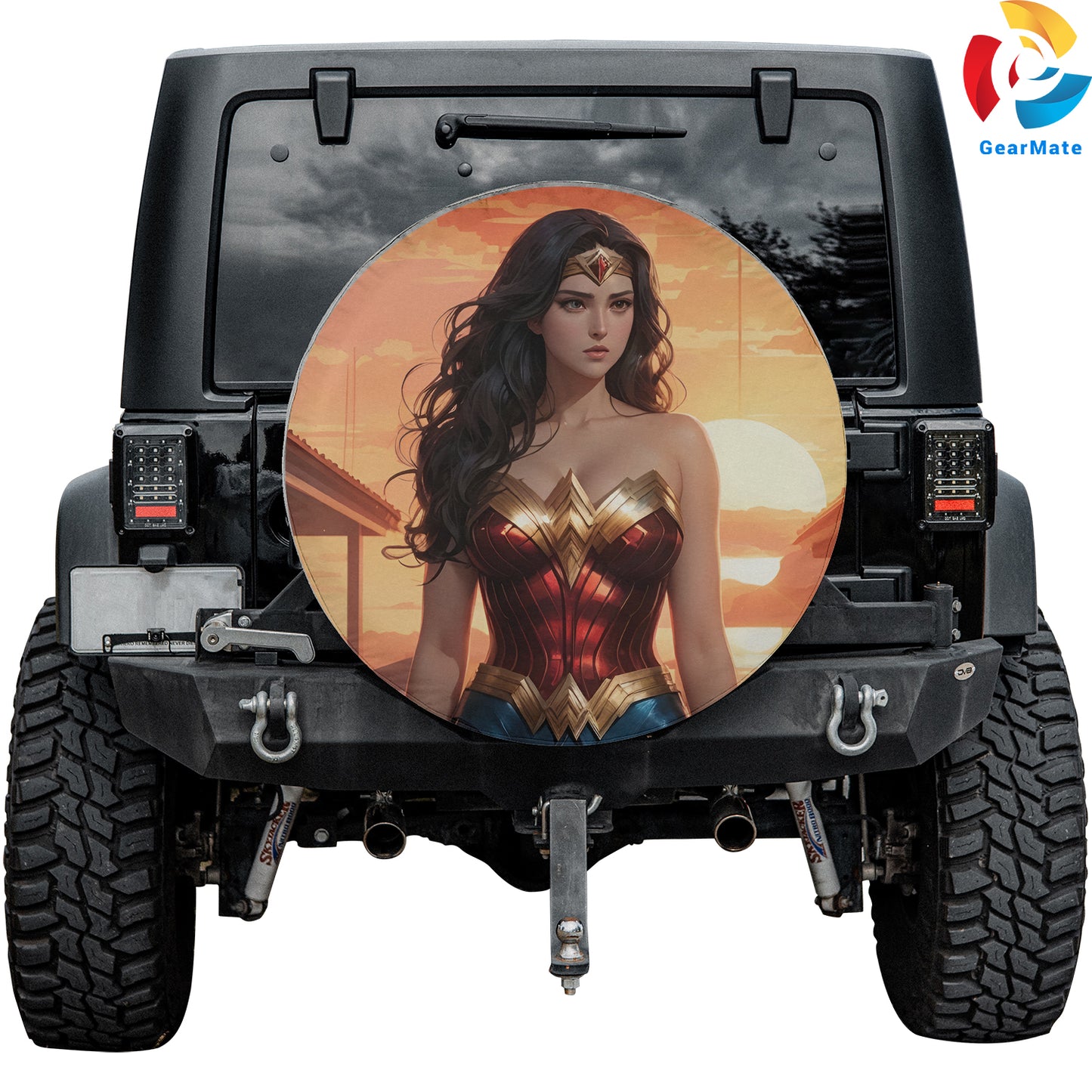 DC Wonder Woman Spare Tire Cover – Premium Waterproof UV Resistant Protector