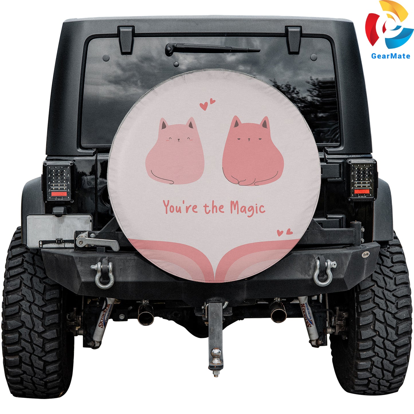 Cute Preppy Spare Tire Cover – Premium Waterproof UV Resistant Protector