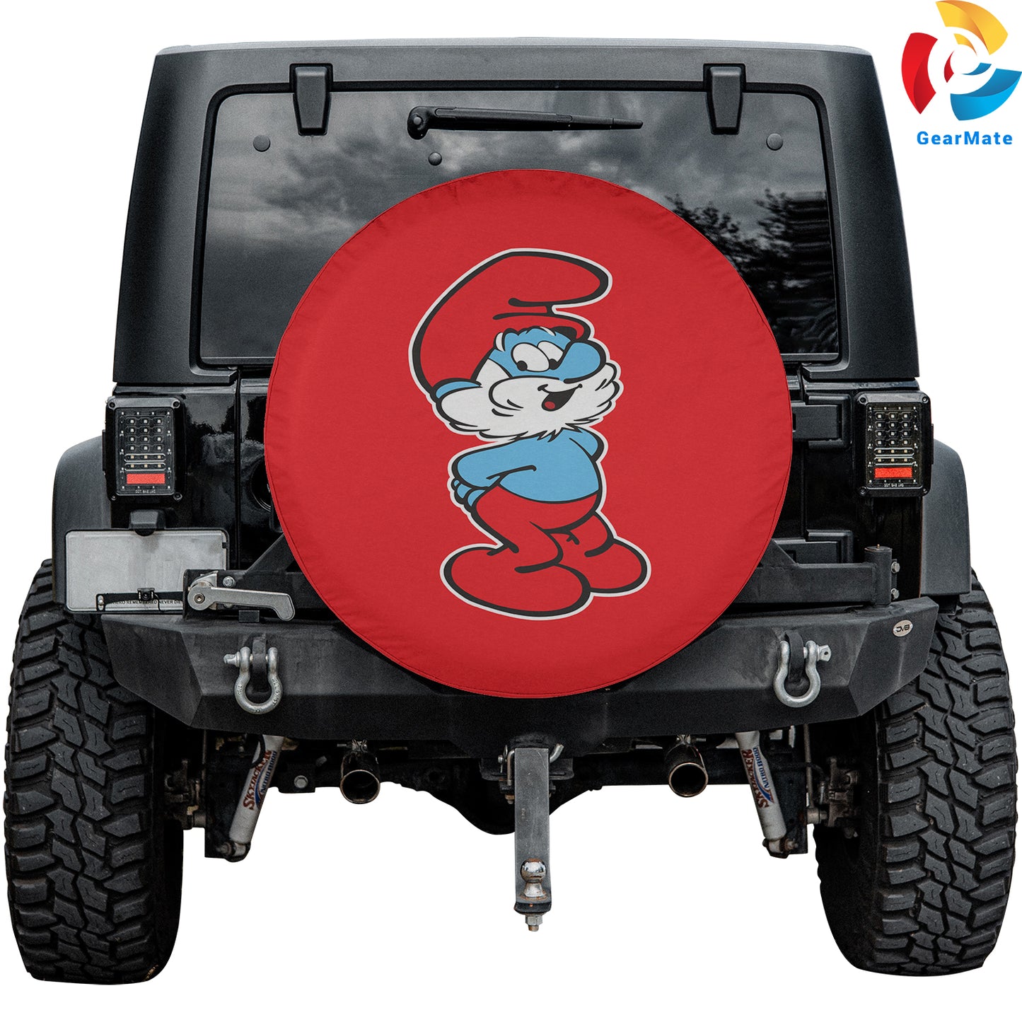 Papa Smurf Spare Tire Cover – Premium Waterproof UV Resistant Protector