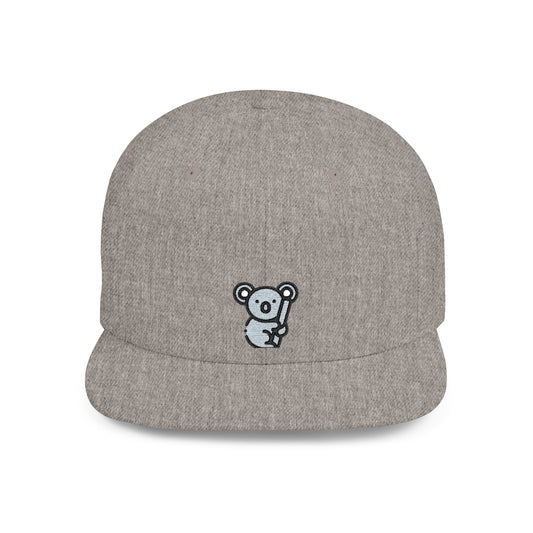 Icons Embroidered Koala Flat Bill Snapback – Lightweight, Custom Fit, Premium Quality