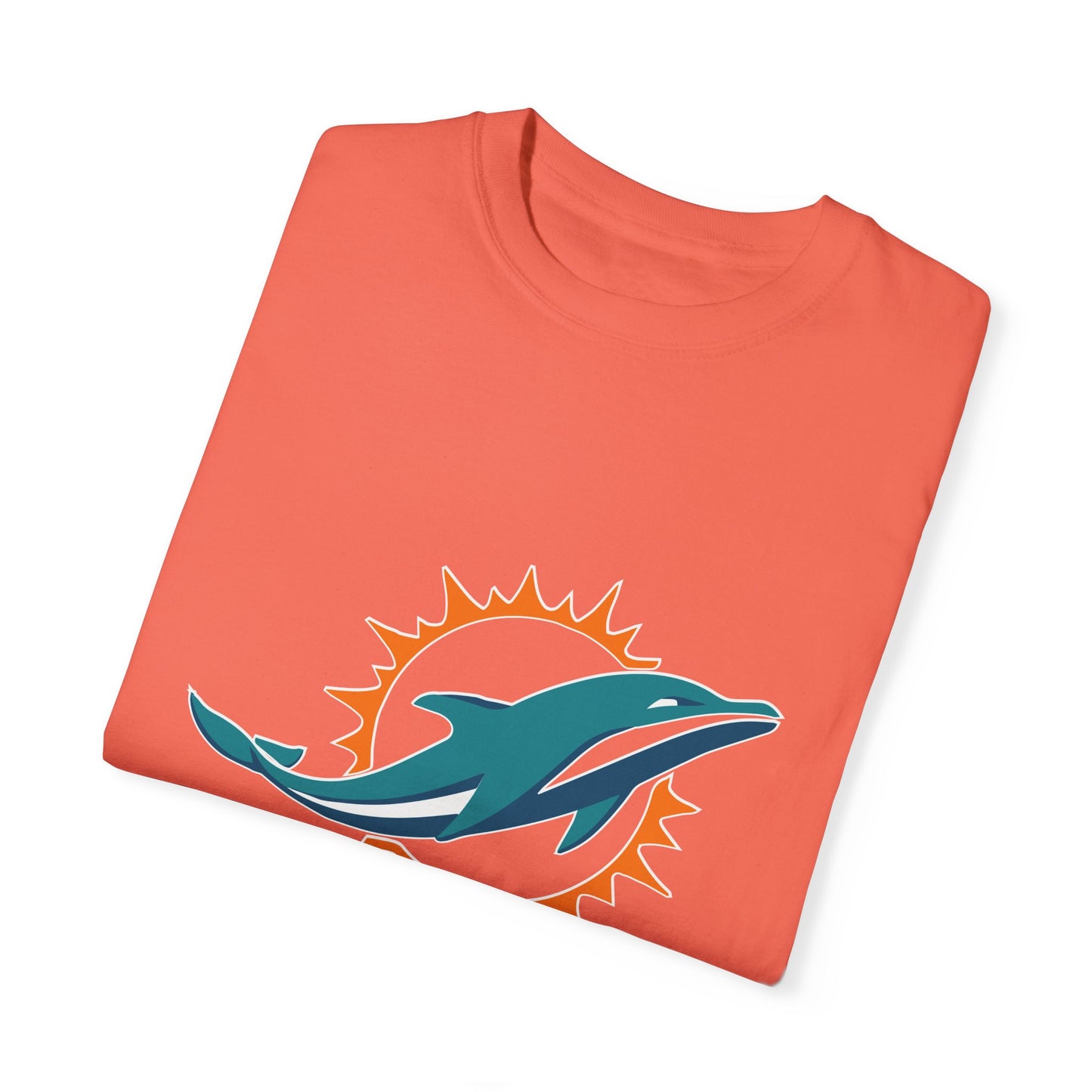 Miami Dolphins Football Merchandise Garment-Dyed T-Shirt – Premium Cotton Tee for Customization