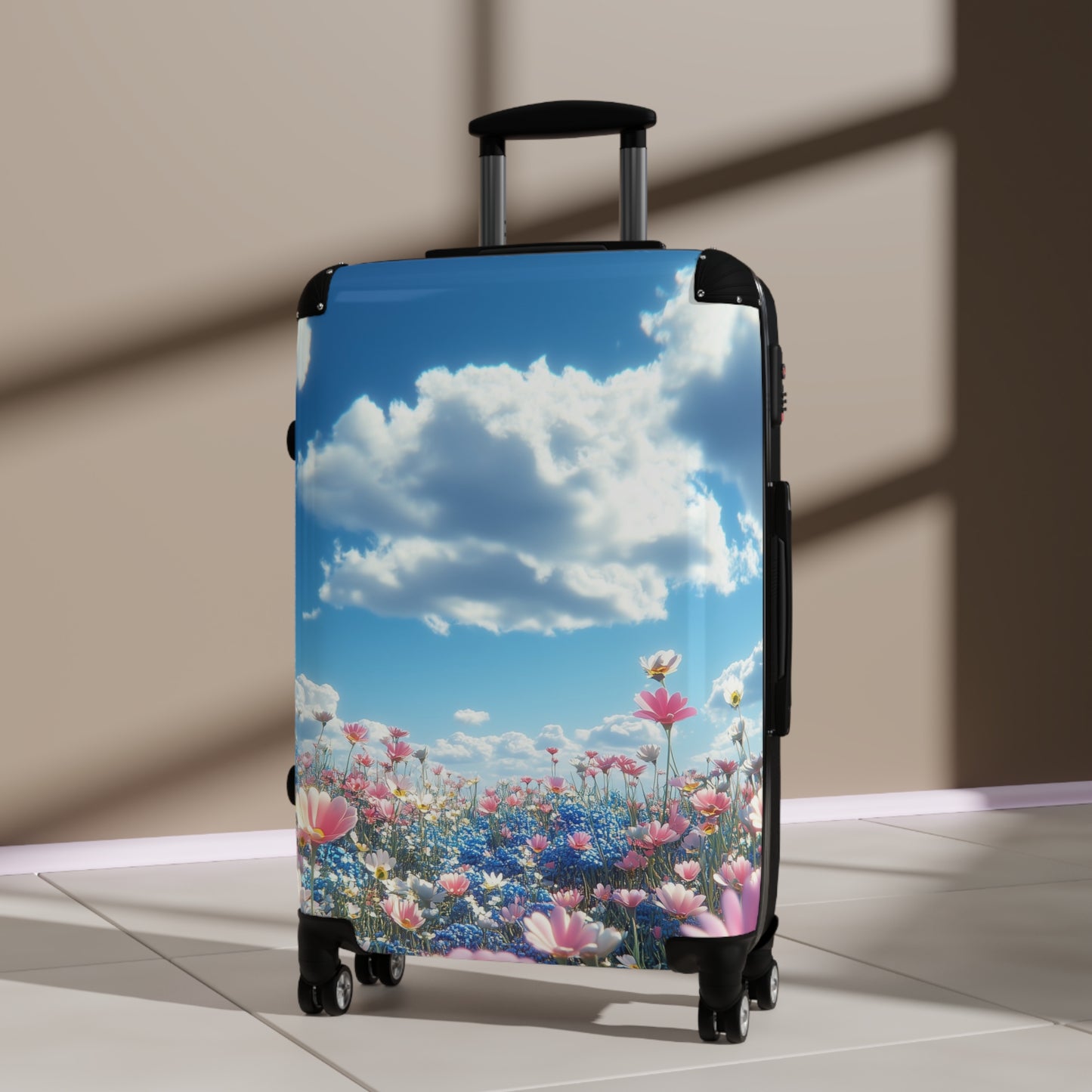 Nature Flowers Floral Sky Spring Carry-On Suitcase - Stylish Luggage for Travelers