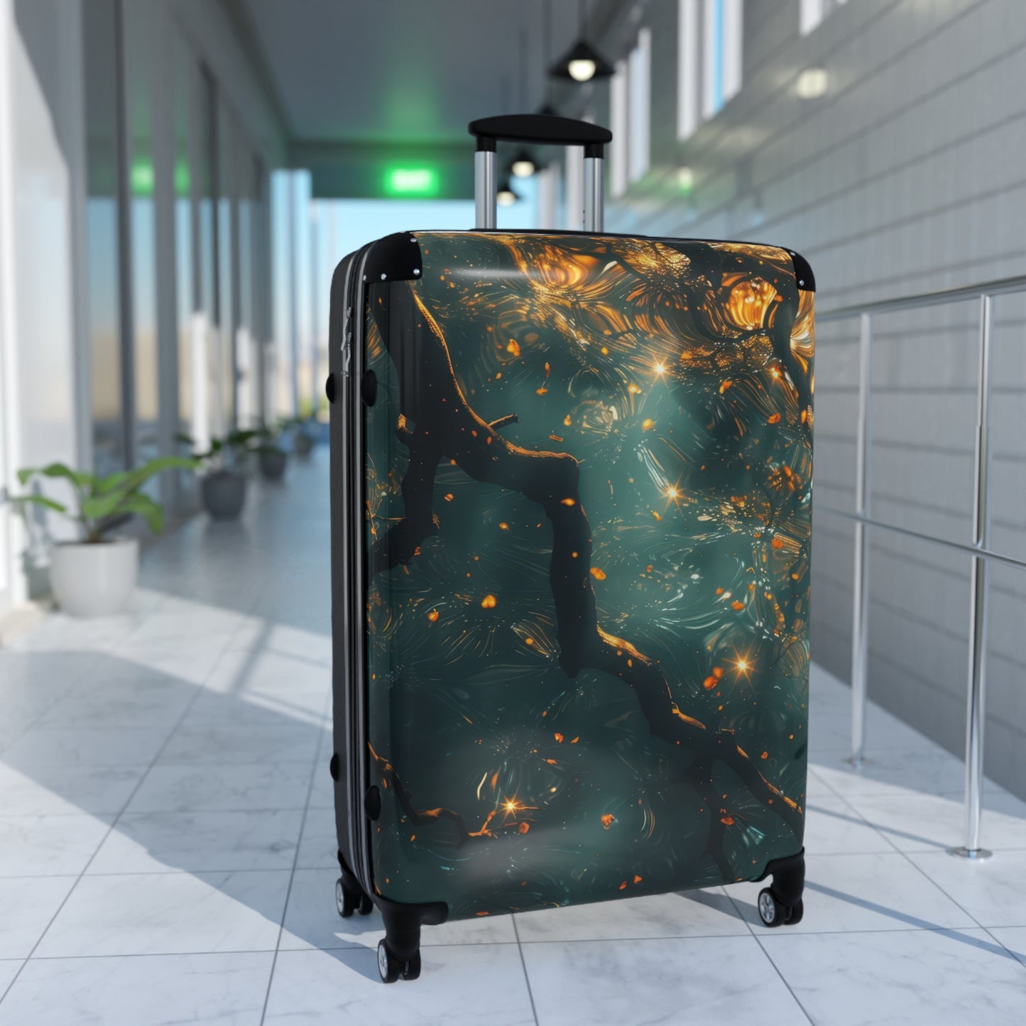 Nature Serene Intertwining Art Carry-On Suitcase - Stylish Luggage for Travelers