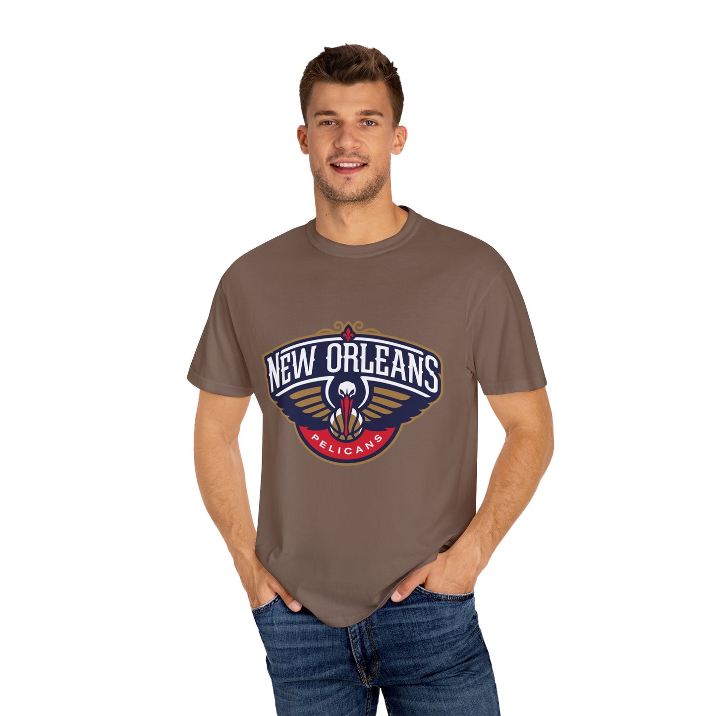 New Orleans Pelicans Garment-Dyed T-Shirt – Premium Cotton Tee for Customization