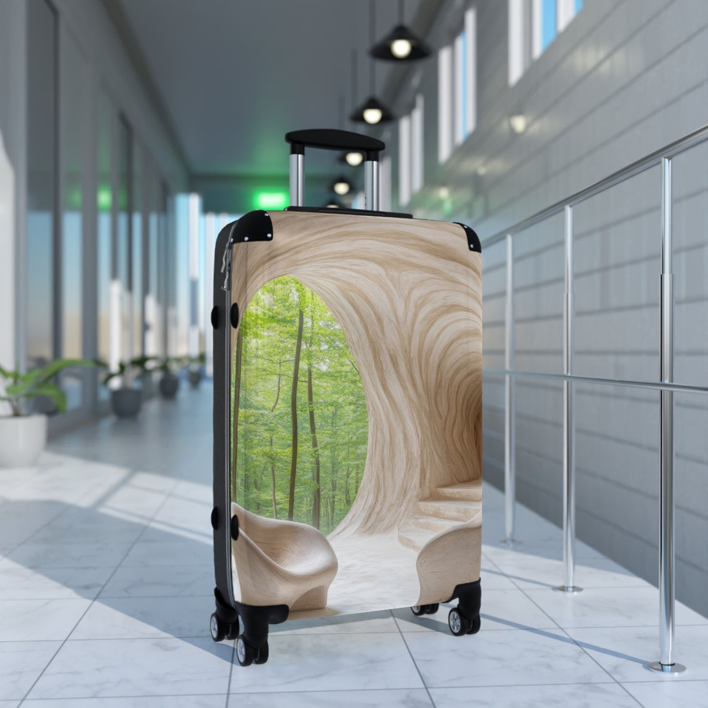 Nature Organic Interior Space Art Carry-On Suitcase - Stylish Luggage for Travelers