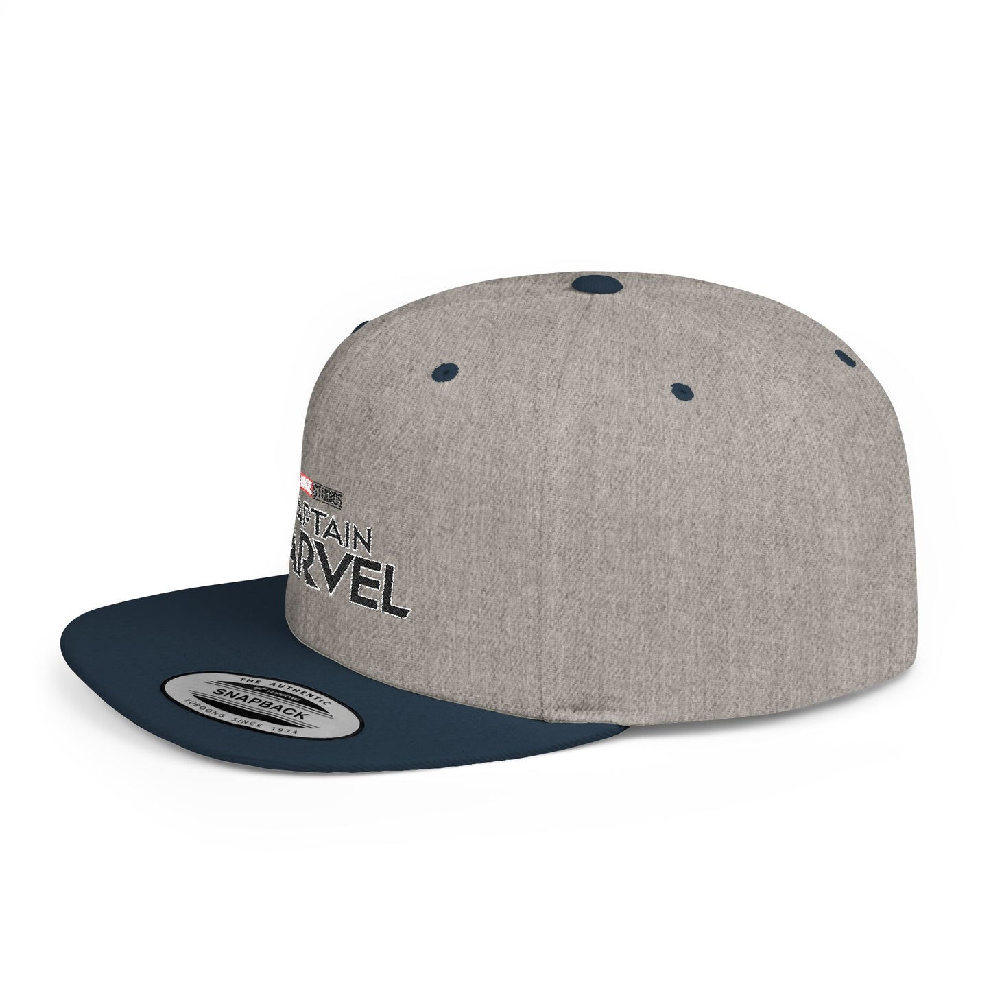 Marvel Captain Marvel Flat Bill Snapback – Lightweight, Custom Fit, Premium Quality