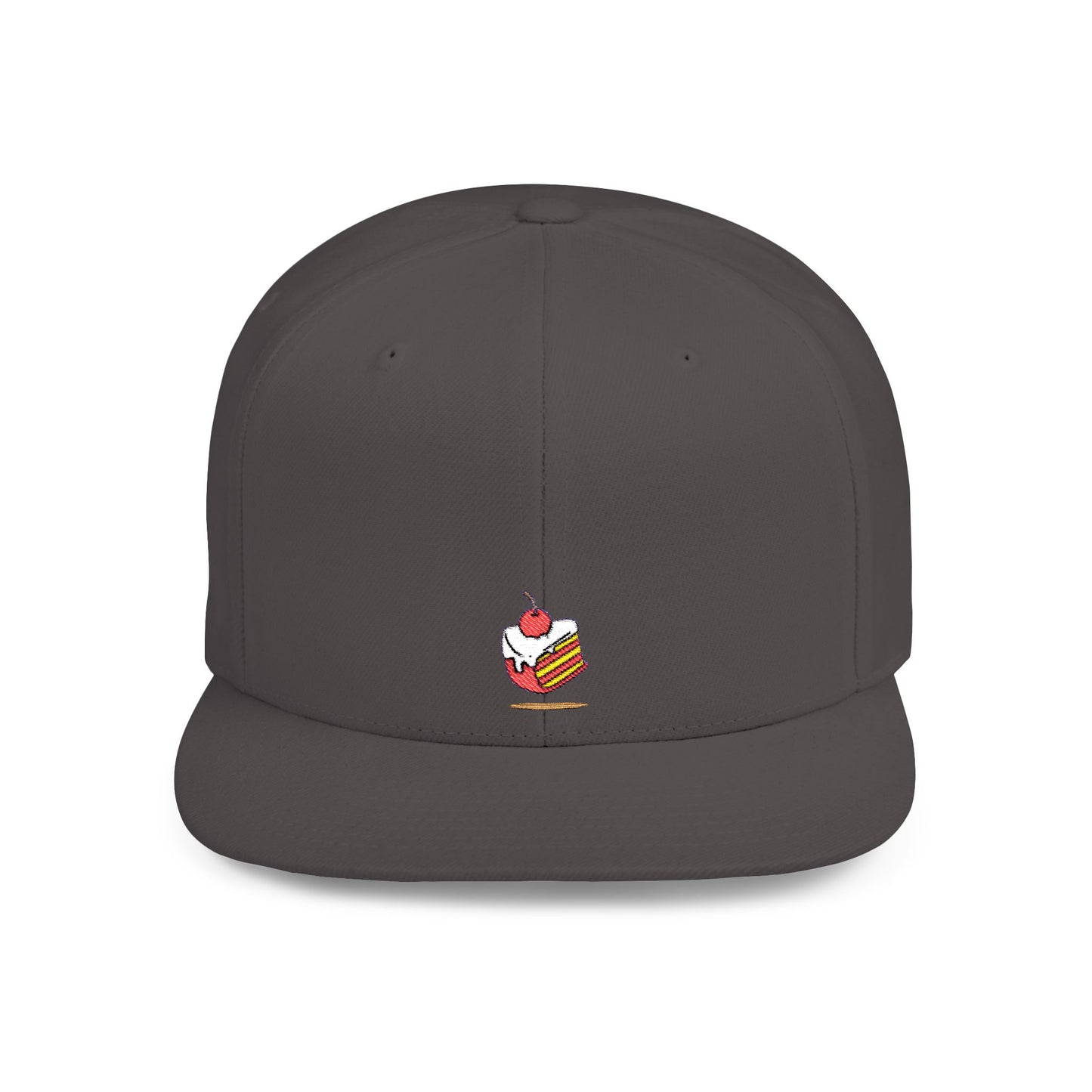 Icons Embroidered Cake Print Flat Bill Snapback – Lightweight, Custom Fit, Premium Quality
