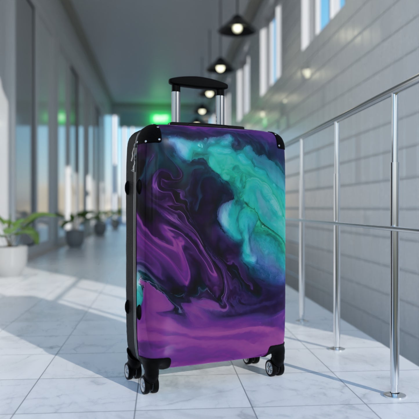 Abstract Colorful Abstract 2 Carry-On Suitcase - Stylish Luggage for Travelers