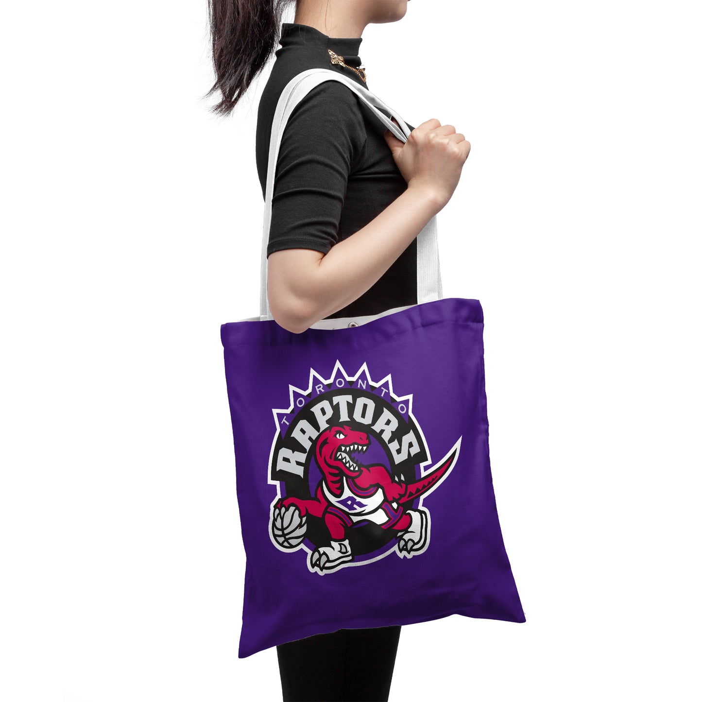 NBA Toronto Raptors Play Offs Polyester Canvas Tote Bag – Durable and Stylish