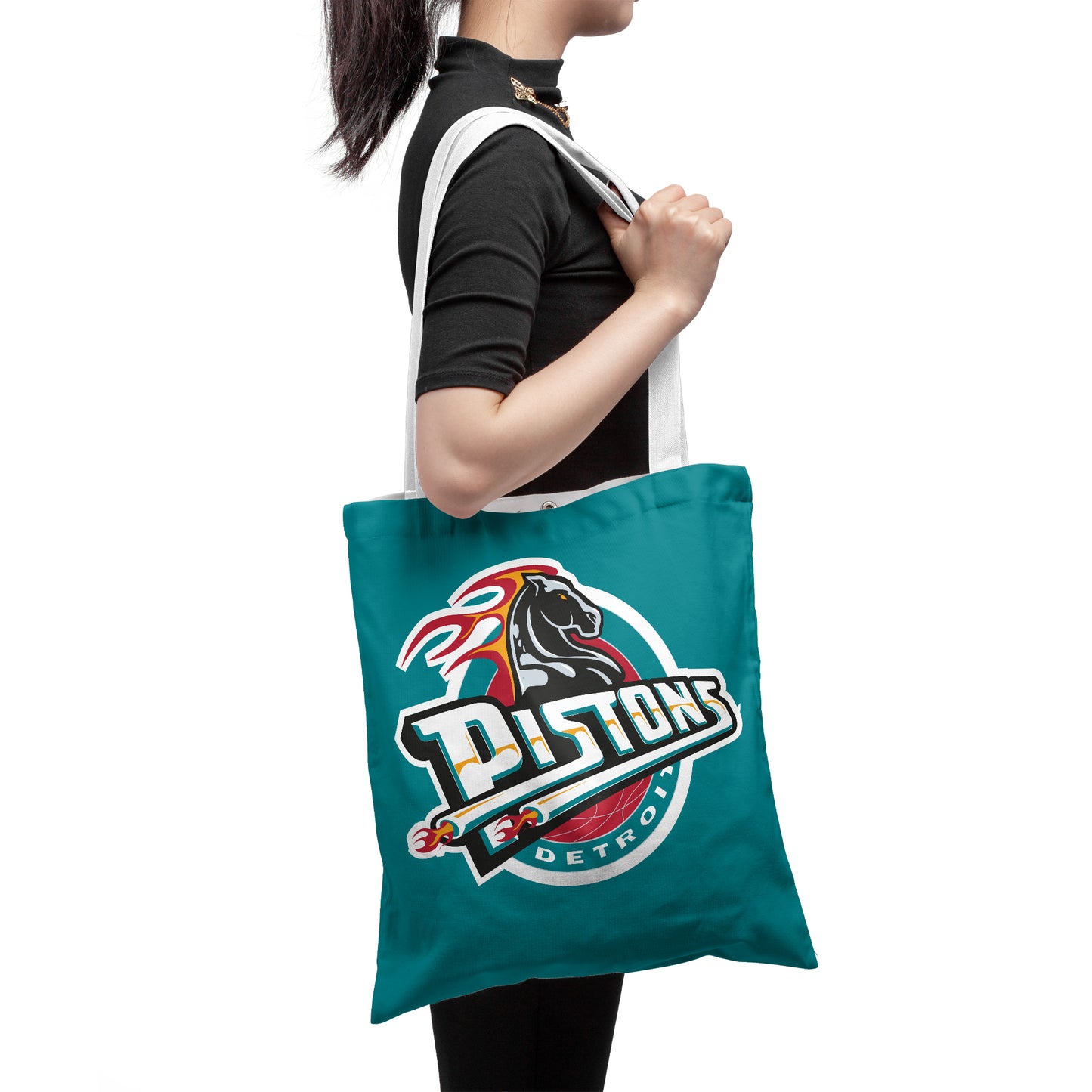 NBA Detroit Pistons Finals Polyester Canvas Tote Bag - Durable and Stylish