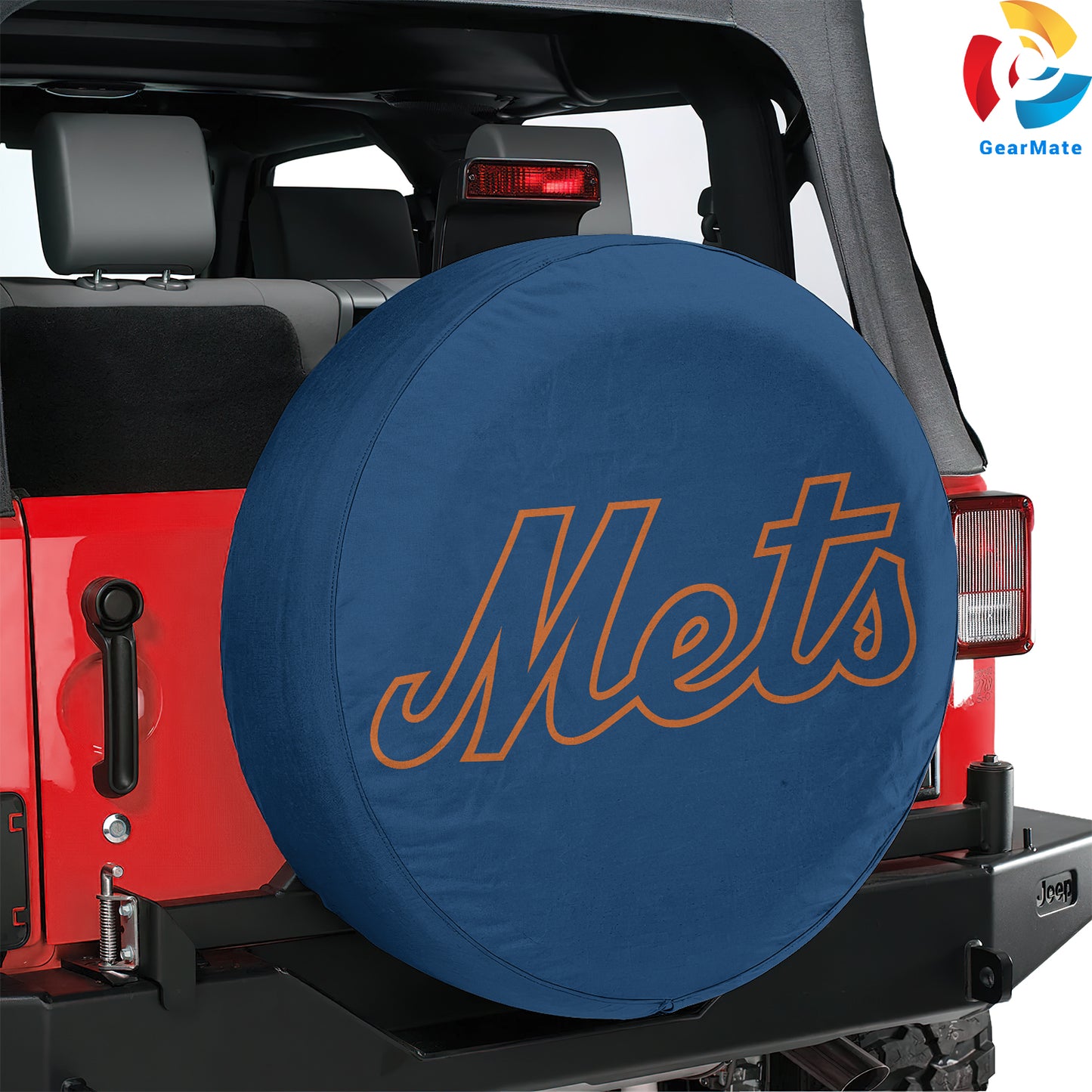 New York Mets Baseball Club Spare Tire Cover – Premium Waterproof UV-Resistant Protector