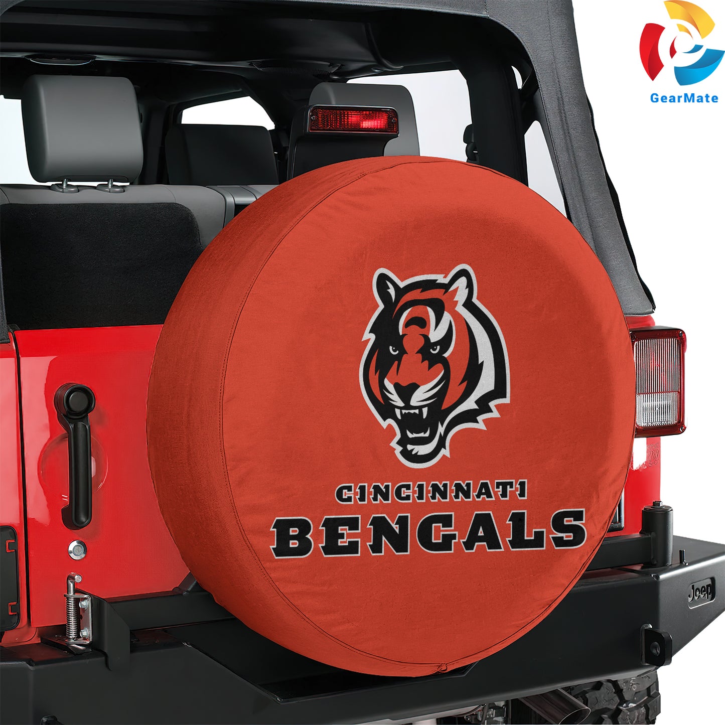 Cincinnati Bengals Fans Spare Tire Cover – Premium Waterproof UV-Resistant Protector