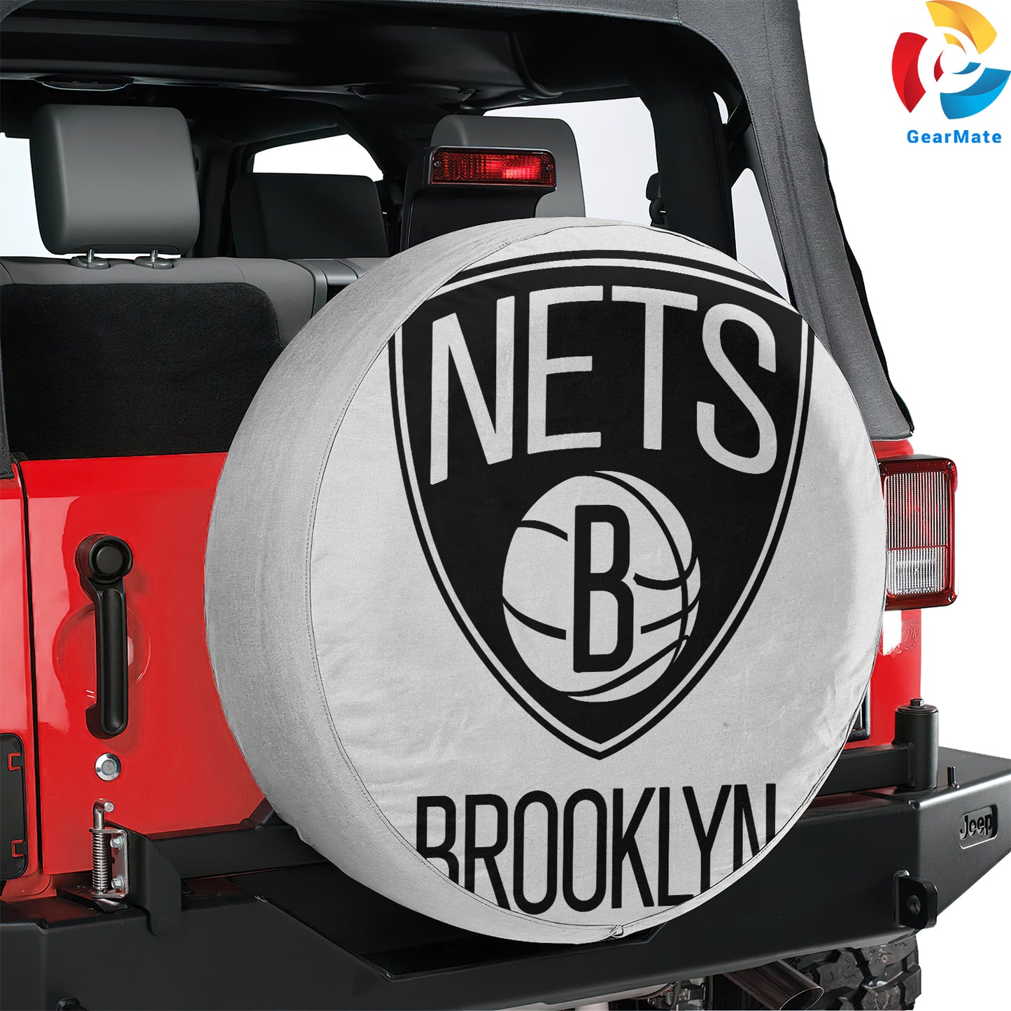 Brooklyn Nets NBA Spare Tire Cover – Premium Waterproof UV-Resistant Protector
