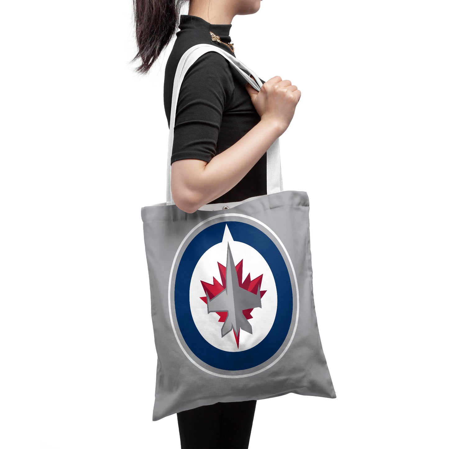 NHL Winnipeg Jets Polyester Canvas Tote Bag – Durable and Stylish
