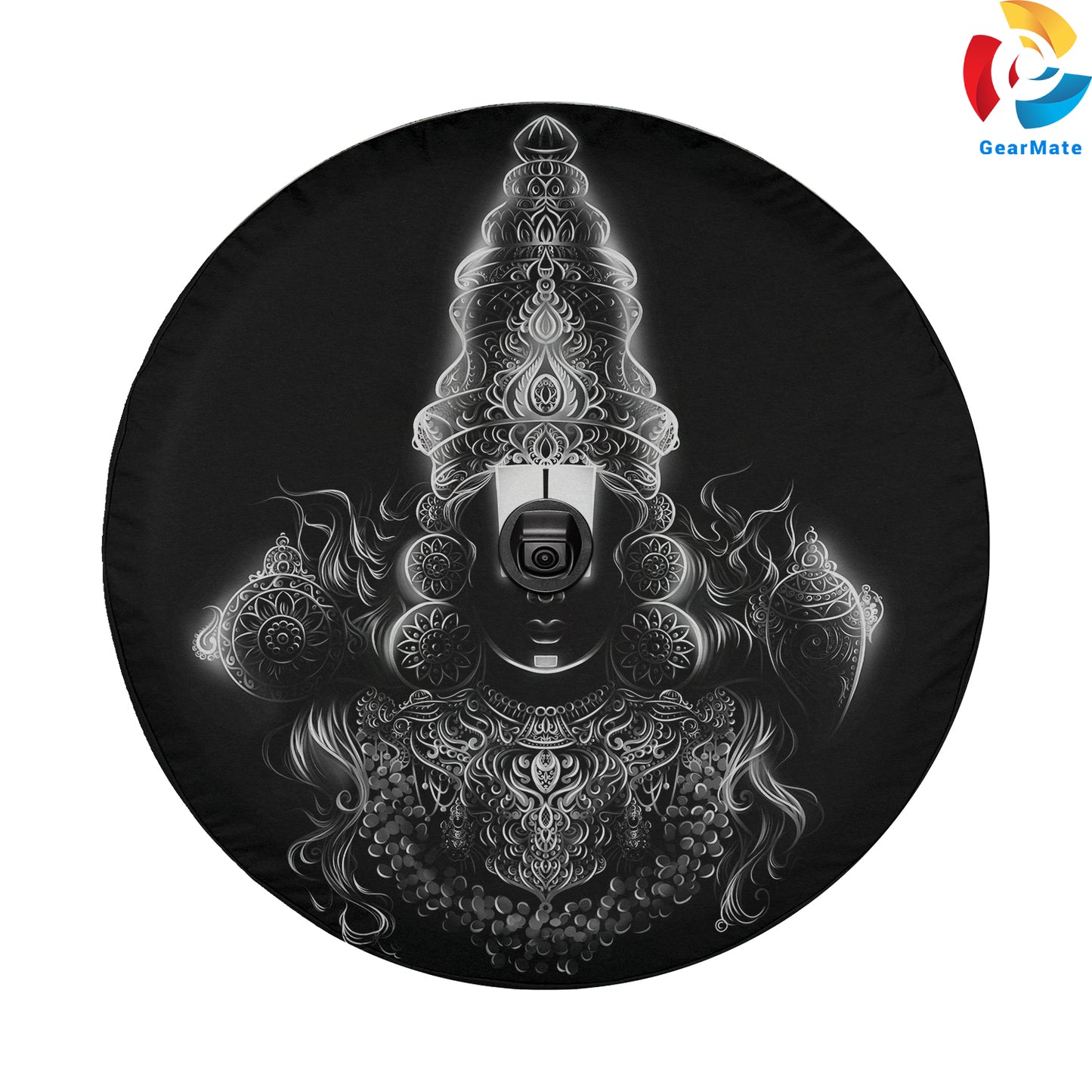 Venkateshwara Swamy Spare Tire Cover – Premium Waterproof UV Resistant Protector