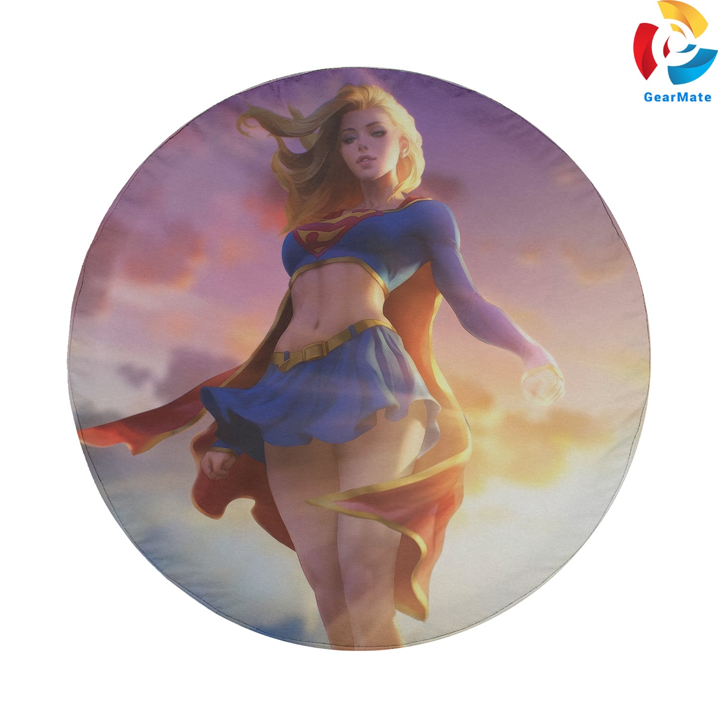 DC Super Girl Comics Spare Tire Cover – Premium Waterproof UV Resistant Protector