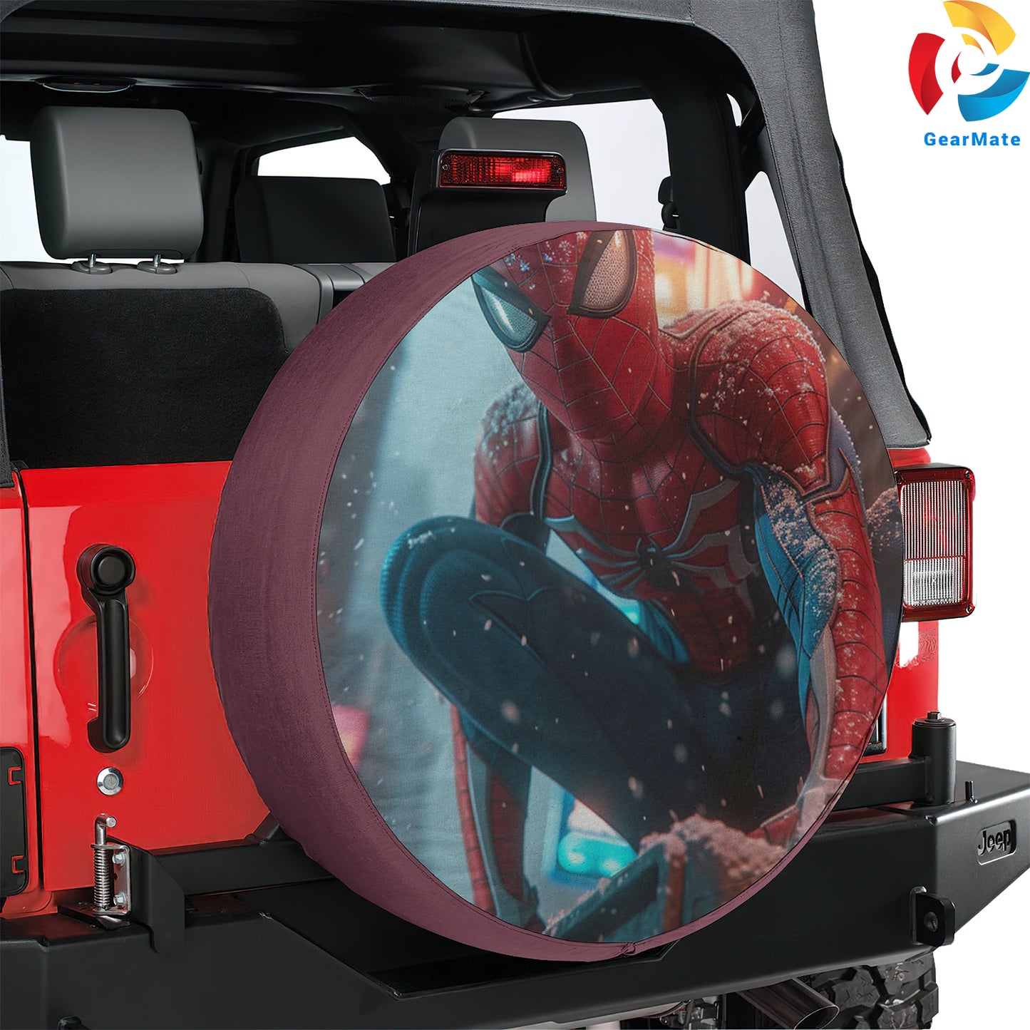 Spider Man Suit Up Spare Tire Cover – Premium Waterproof UV Resistant Protector