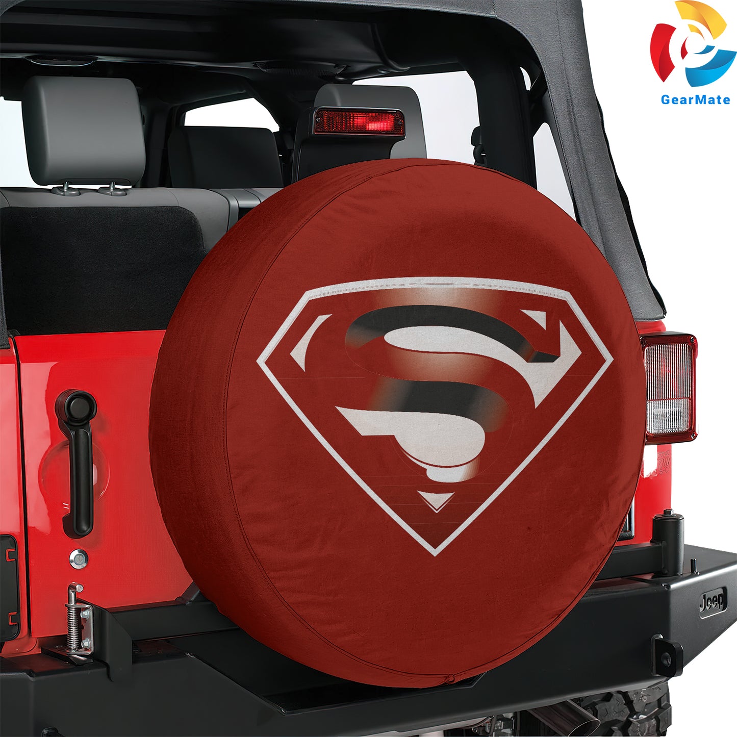 Superman Spare Tire Cover – Premium Waterproof UV Resistant Protector