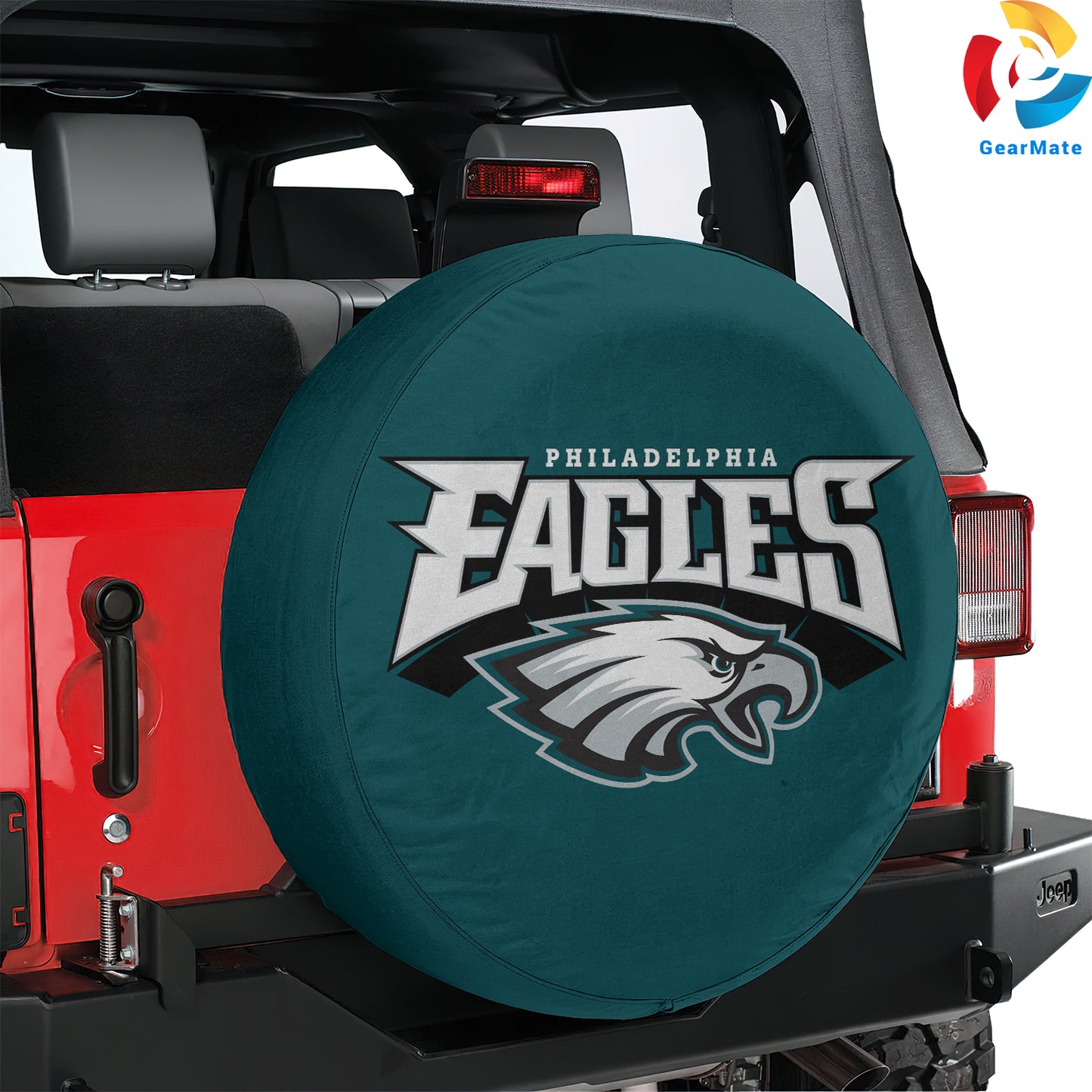 Philadelphia Eagles NFL Fans Gear Spare Tire Cover – Premium Waterproof UV-Resistant Protector