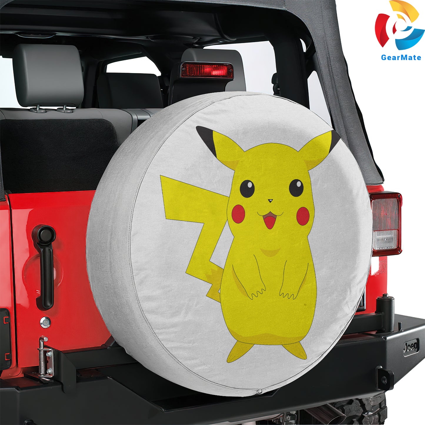 Pikachu Cute Pokemon Spare Tire Cover – Premium Waterproof UV Resistant Protector