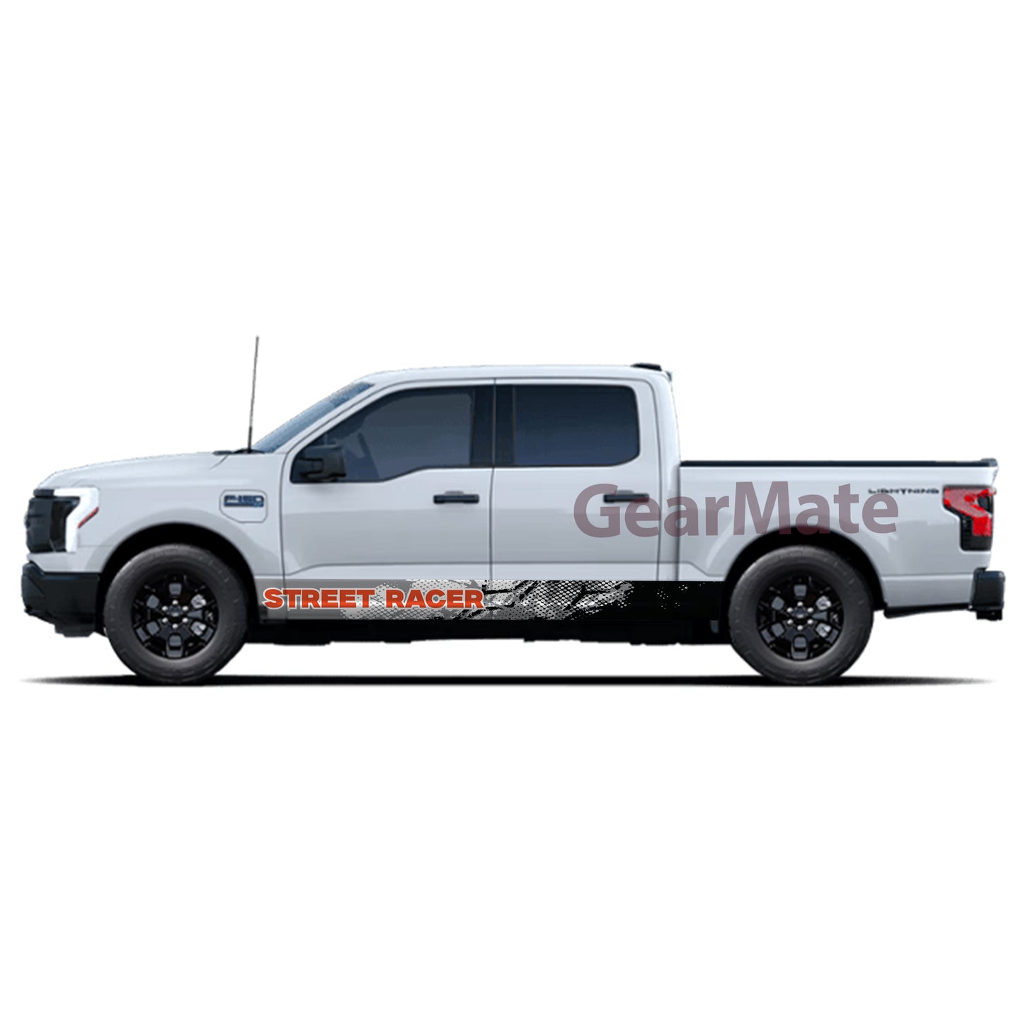 Sport Street Racer Rocker Panel Graphic Decal Kit (Left & Right Sides) - High Quality Vinyl for Trucks & SUVs