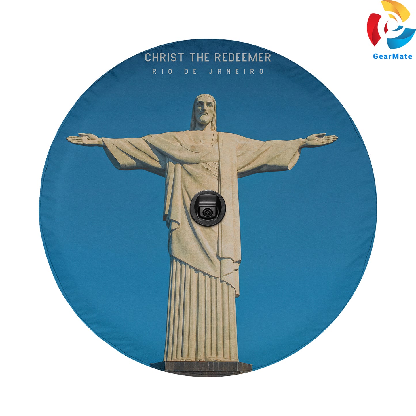 Christ The Redeemer Spare Tire Cover – Premium Waterproof UV Resistant Protector