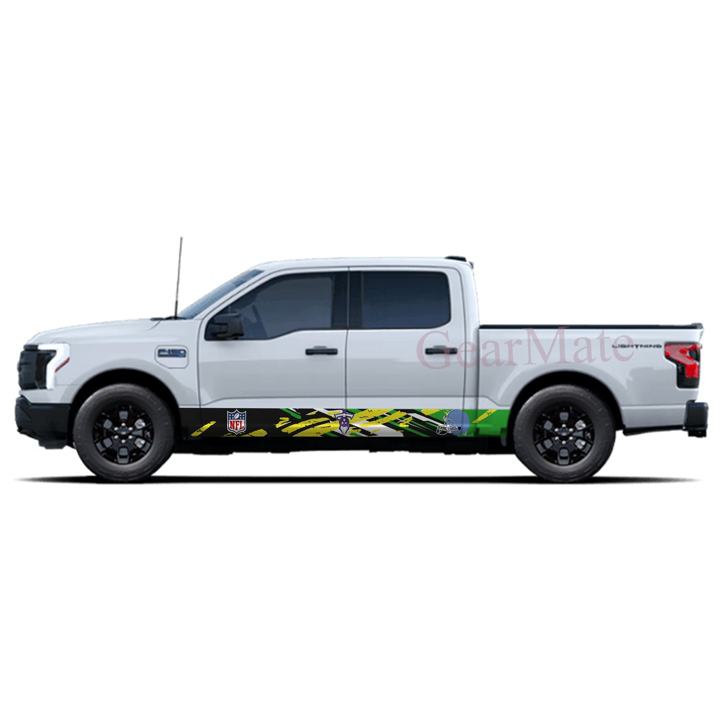 NFL Tennessee Titans 1 Rocker Panel Graphic Decal Kit (Left & Right Sides) - High Quality Vinyl for Trucks & SUVs