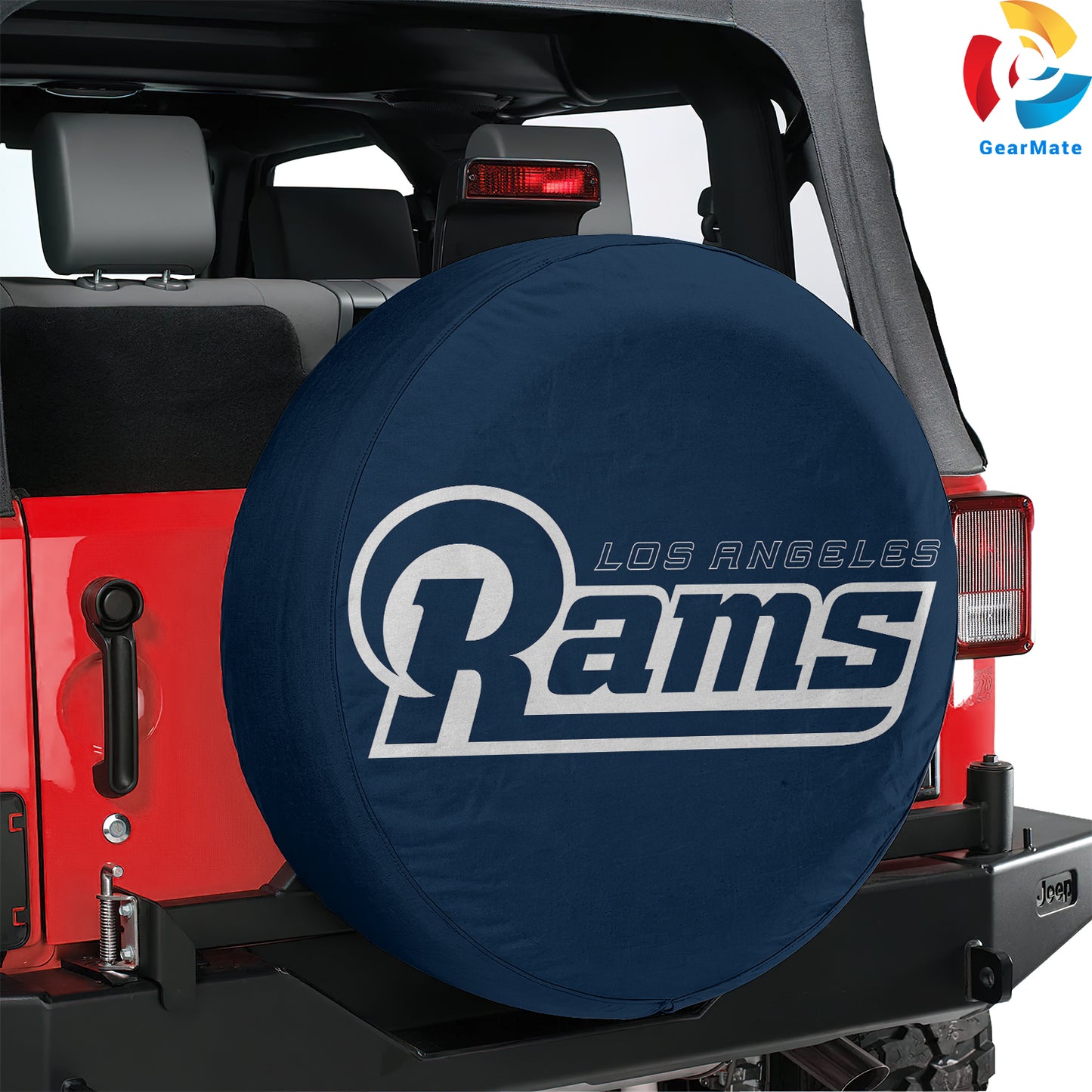 Los Angeles Rams NFL Fans Spare Tire Cover – Premium Waterproof UV-Resistant Protector
