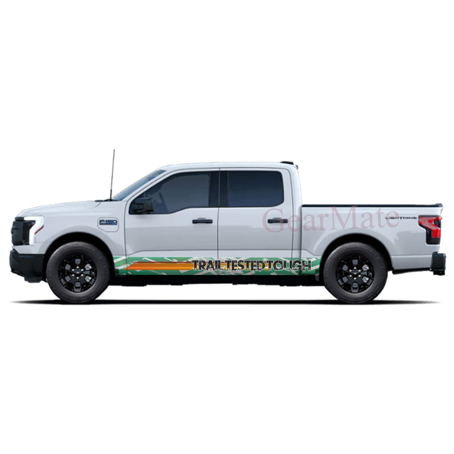 Trail Tested Tough Rocker Panel Graphic Decal Kit (Left & Right Sides) - High Quality Vinyl for Trucks & SUVs