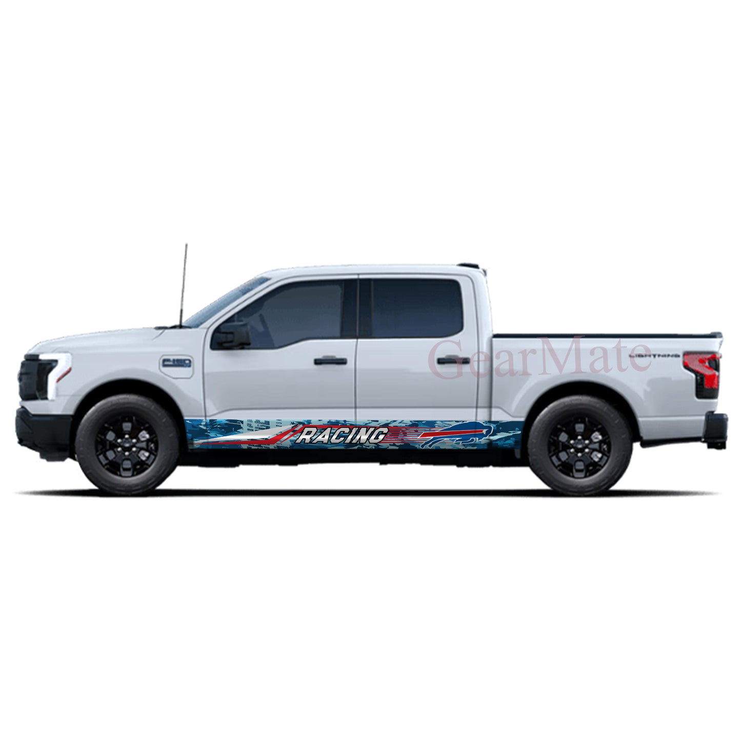 NFL Buffalo Bills Rocker Panel Graphic Decal Kit (Left & Right Sides) - High Quality Vinyl for Trucks & SUVs