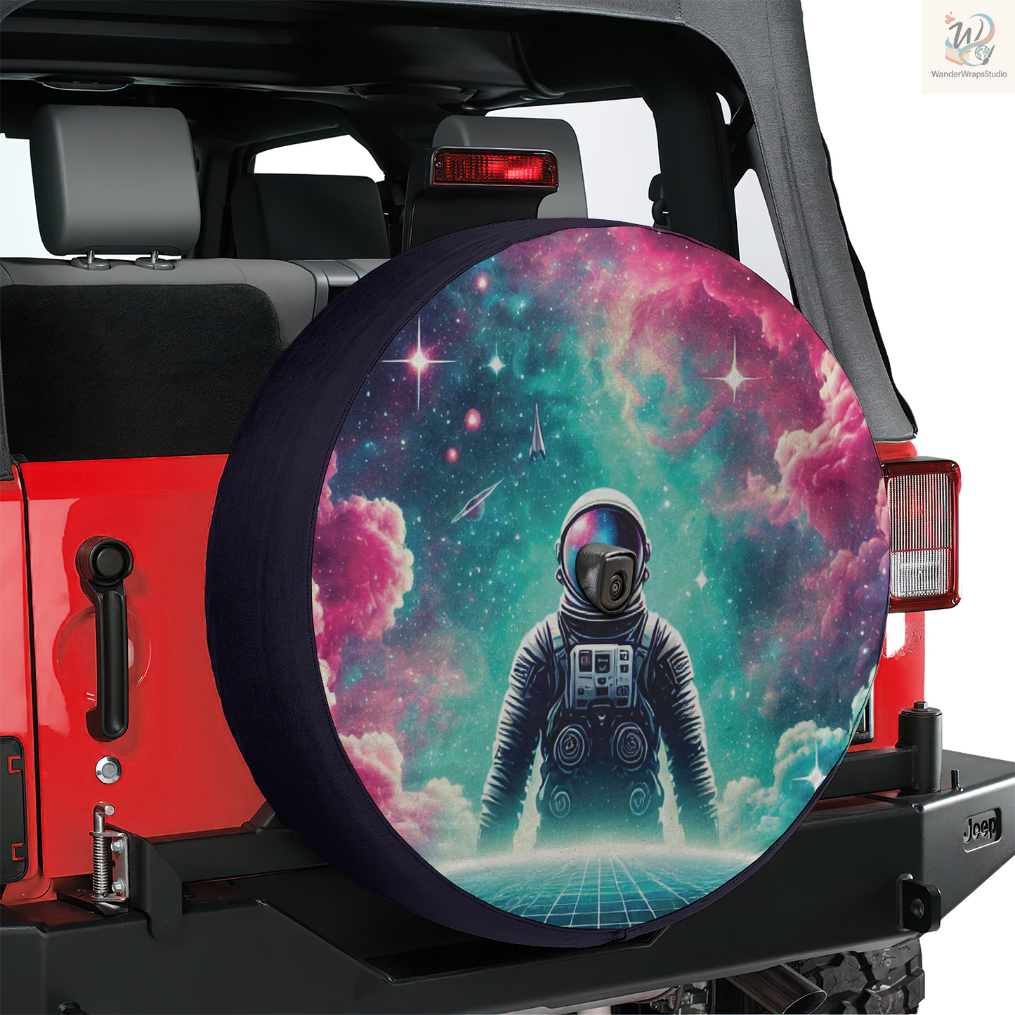 Epic Scifi - Milky Spare Tire Cover – Waterproof UV Resistant Protector with Camera Hole