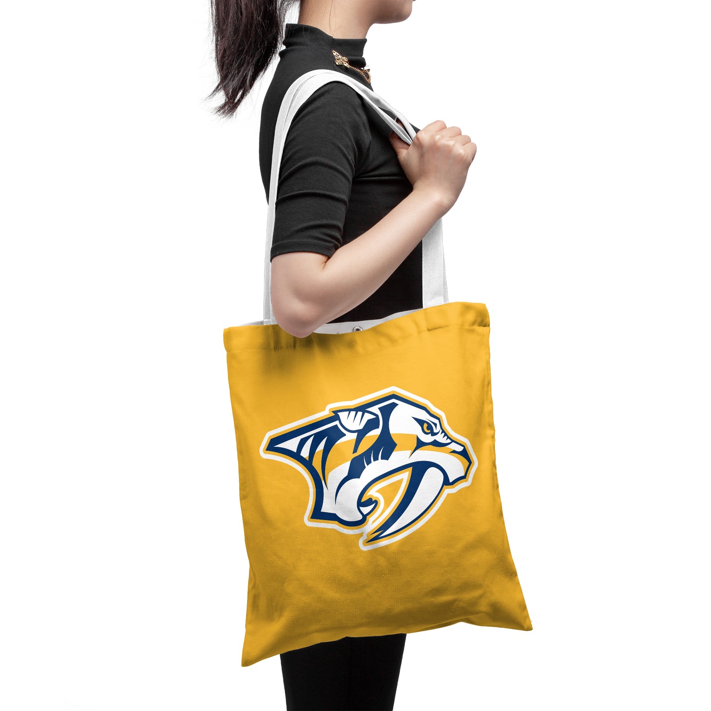NHL Nashville Predators Polyester Canvas Tote Bag – Durable and Stylish