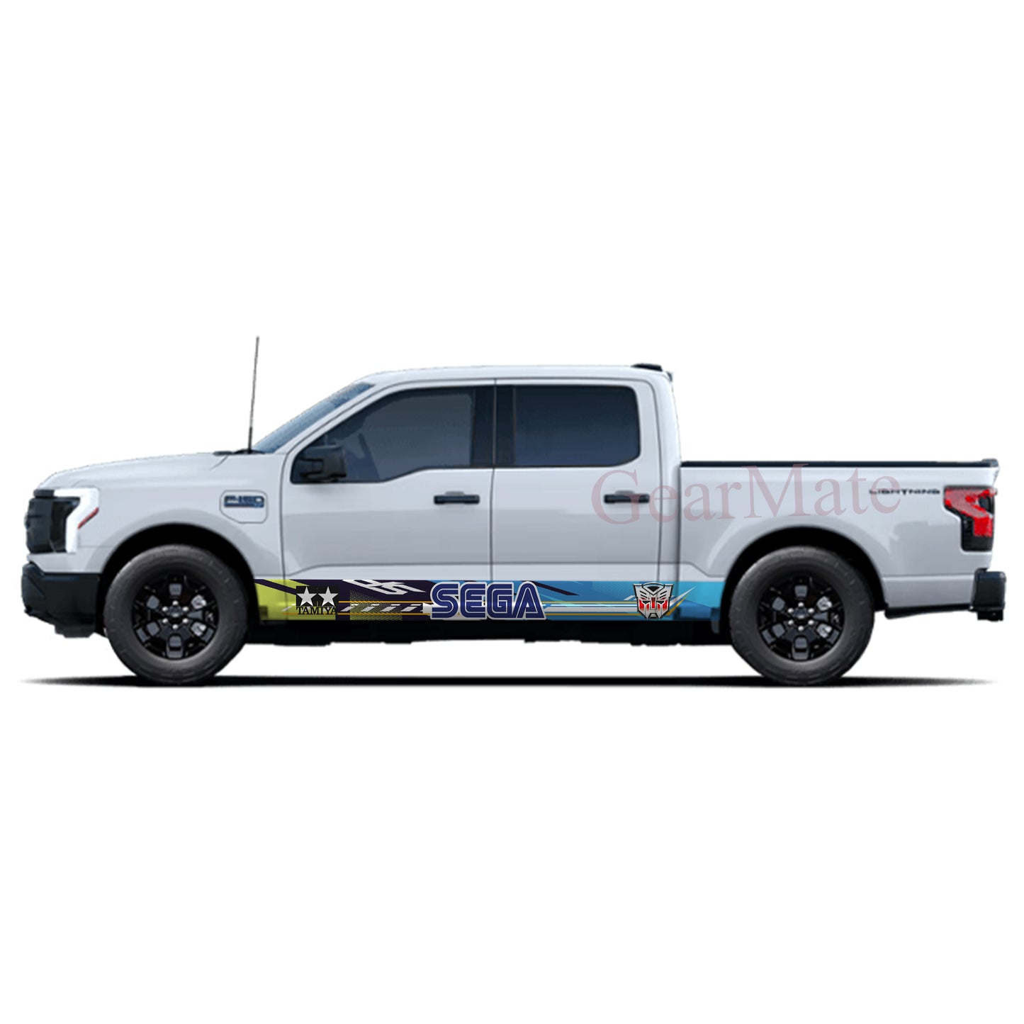Sega Games Rocker Panel Graphic Decal Kit (Left & Right Sides) - High Quality Vinyl for Trucks & SUVs