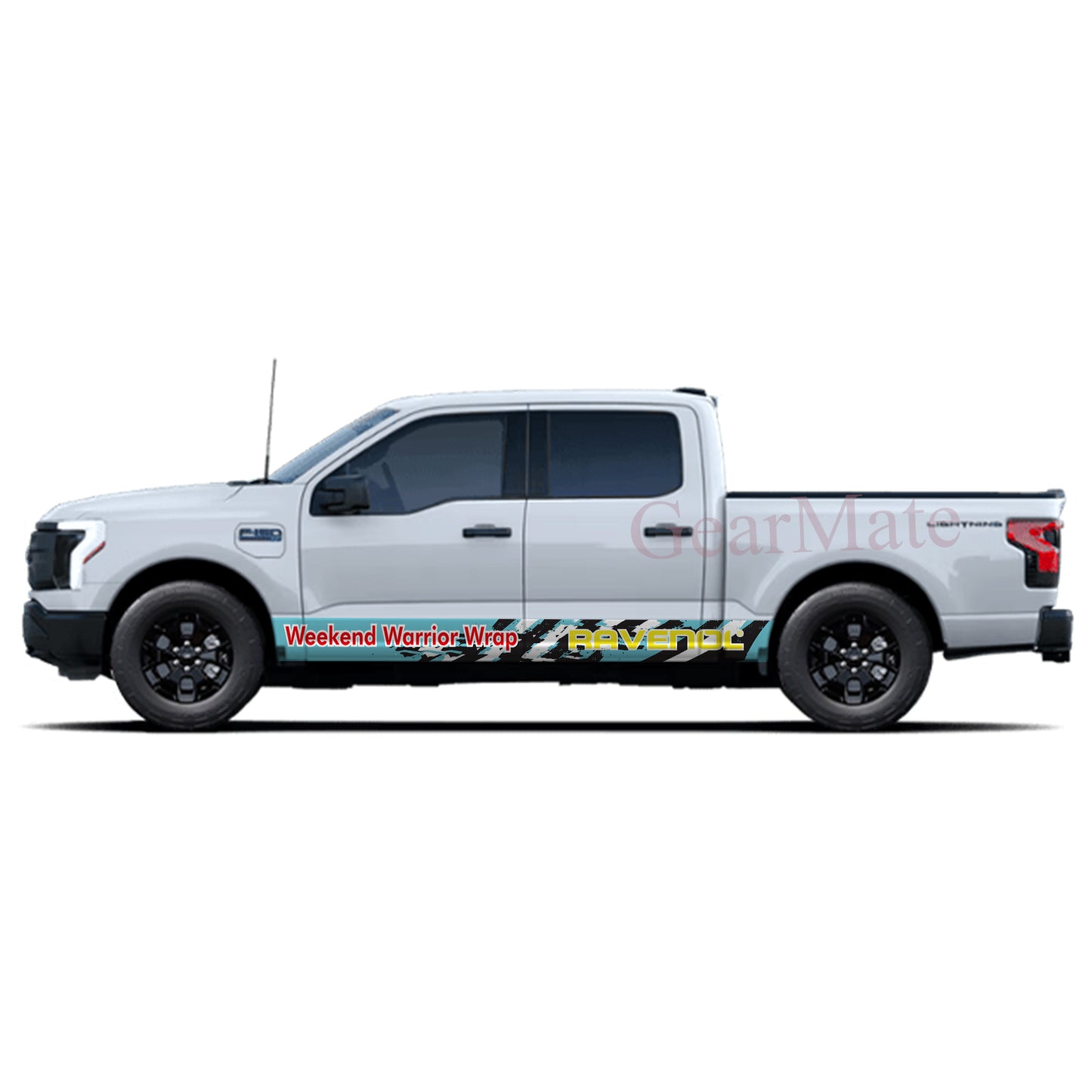 Weekend Warrior Wrap Ravenol Rocker Panel Graphic Decal Kit (Left & Right Sides) - High Quality Vinyl for Trucks & SUVs