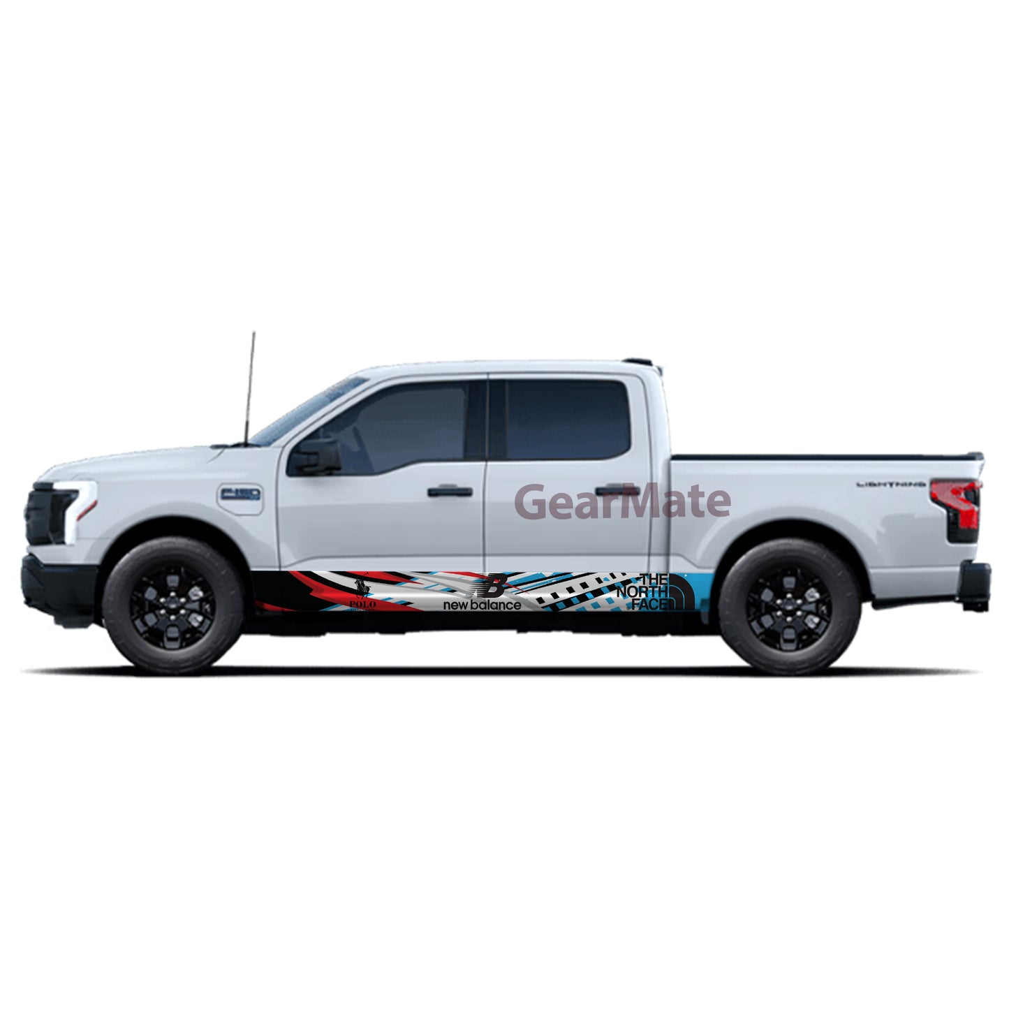 New Balance Fashion Rocker Panel Graphic Decal Kit (Left & Right Sides) - High Quality Vinyl for Trucks & SUVs