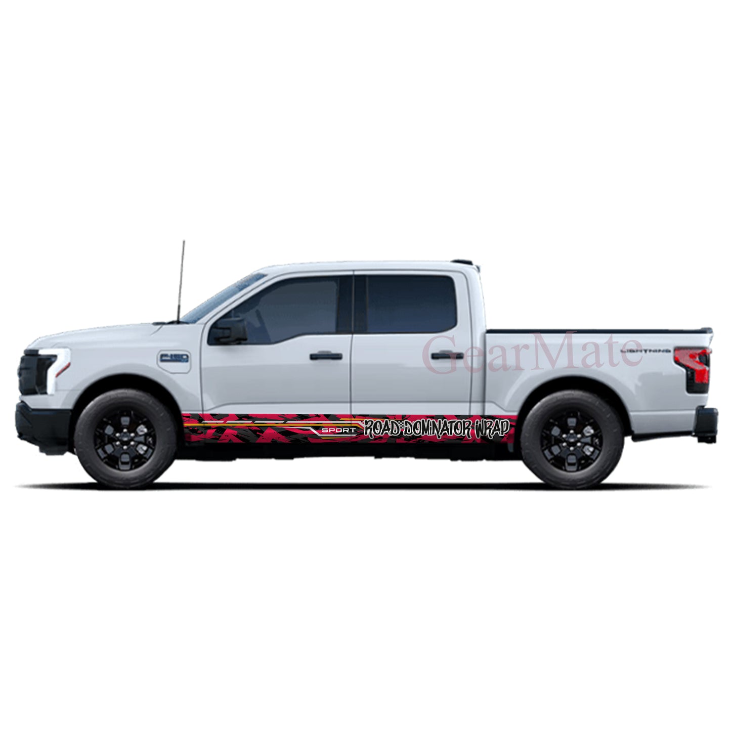 Road Dominator Wrap Rocker Panel Graphic Decal Kit (Left & Right Sides) - High Quality Vinyl for Trucks & SUVs