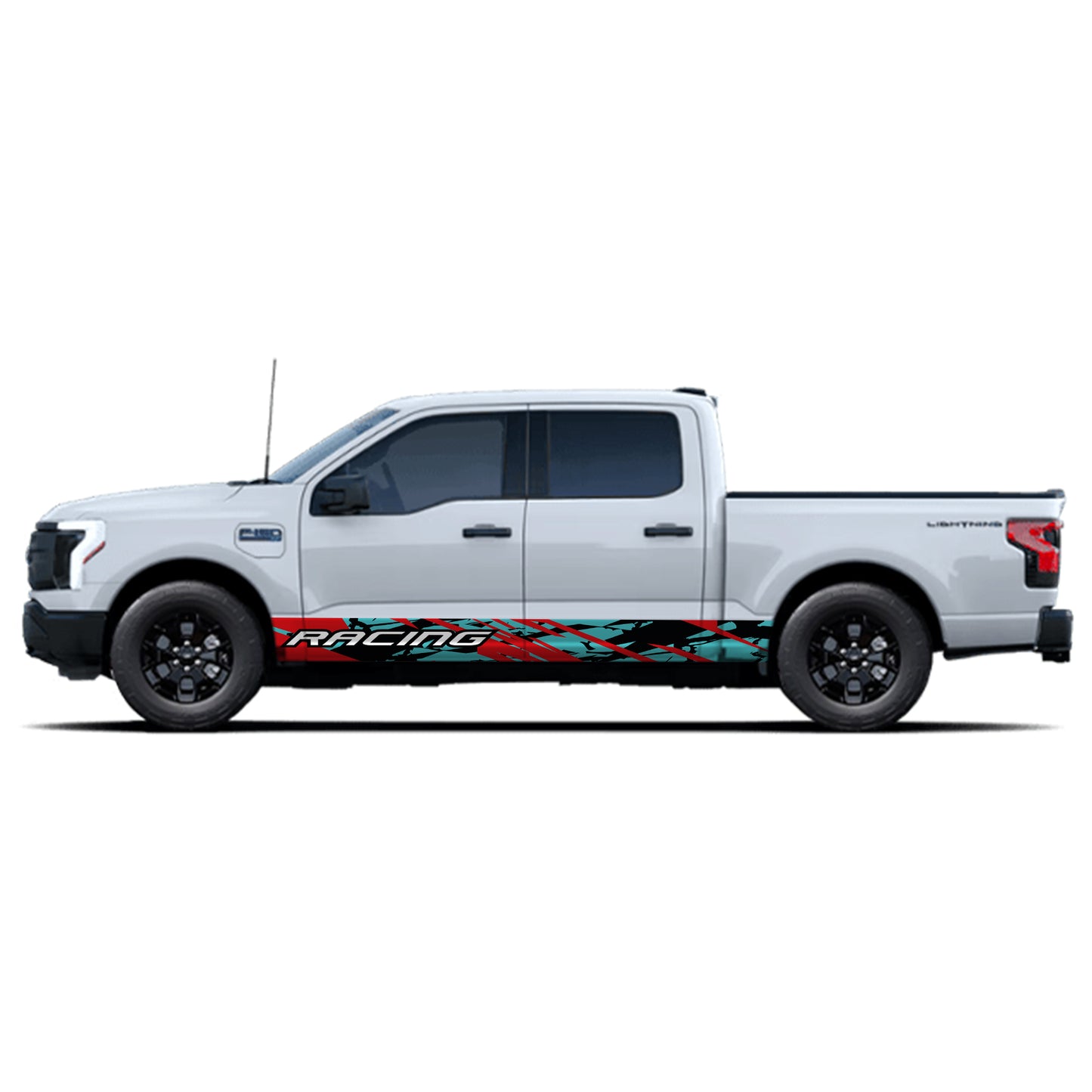 Racing Green Rocker Panel Graphic Decal Kit (Left & Right Sides) - High Quality Vinyl for Trucks & SUVs