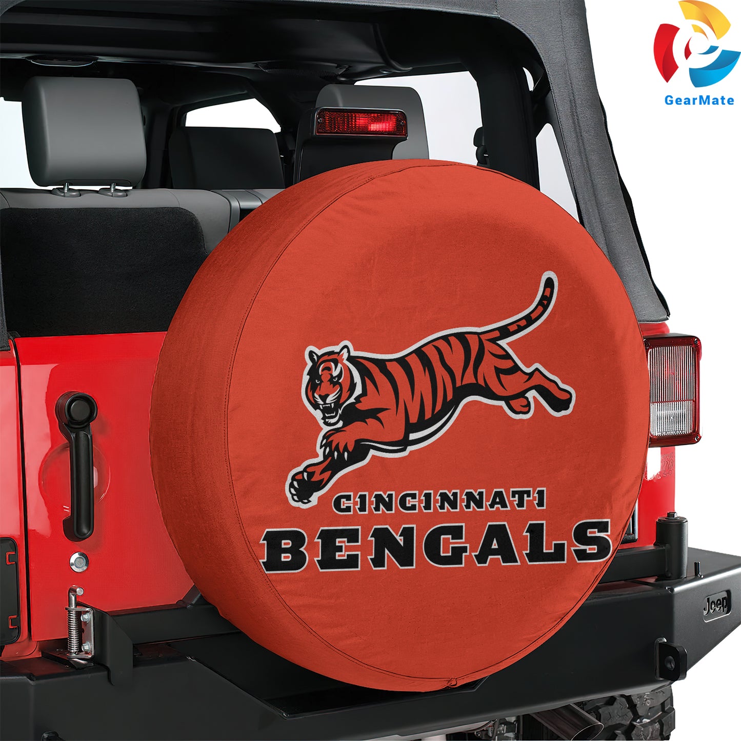 Cincinnati Bengals Nation Spare Tire Cover – Premium Waterproof UV-Resistant Protector