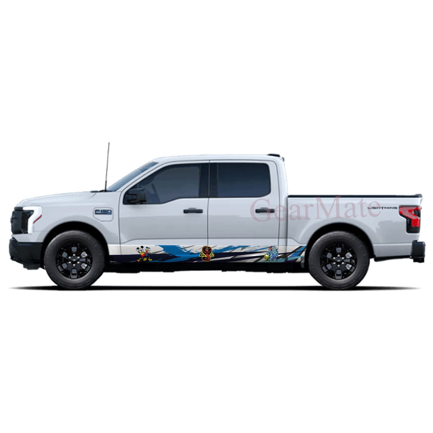 Sport BP Cobra Kai Rocker Panel Graphic Decal Kit (Left & Right Sides) - High Quality Vinyl for Trucks & SUVs