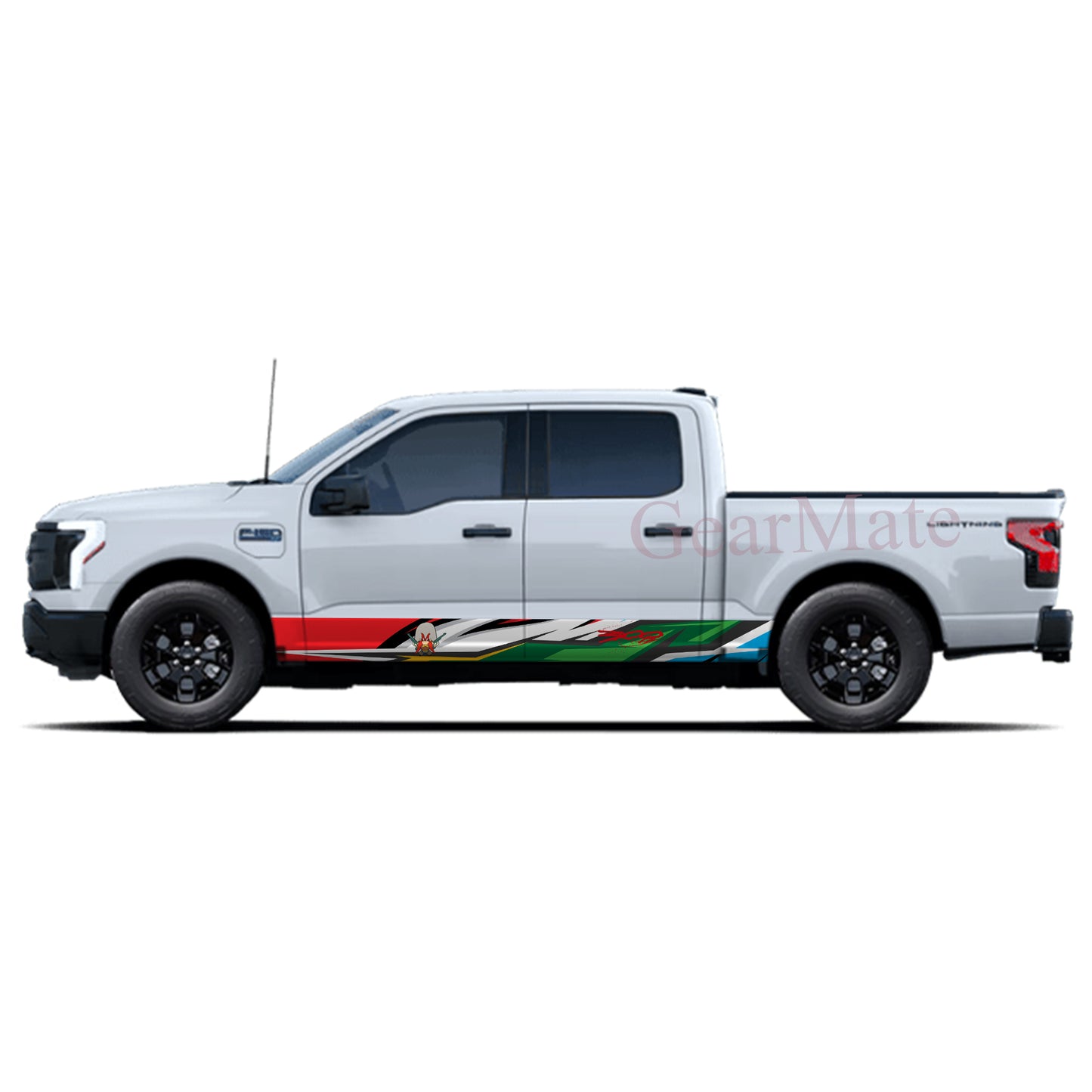 Sport Blue Green 300 Rocker Panel Graphic Decal Kit (Left & Right Sides) - High Quality Vinyl for Trucks & SUVs