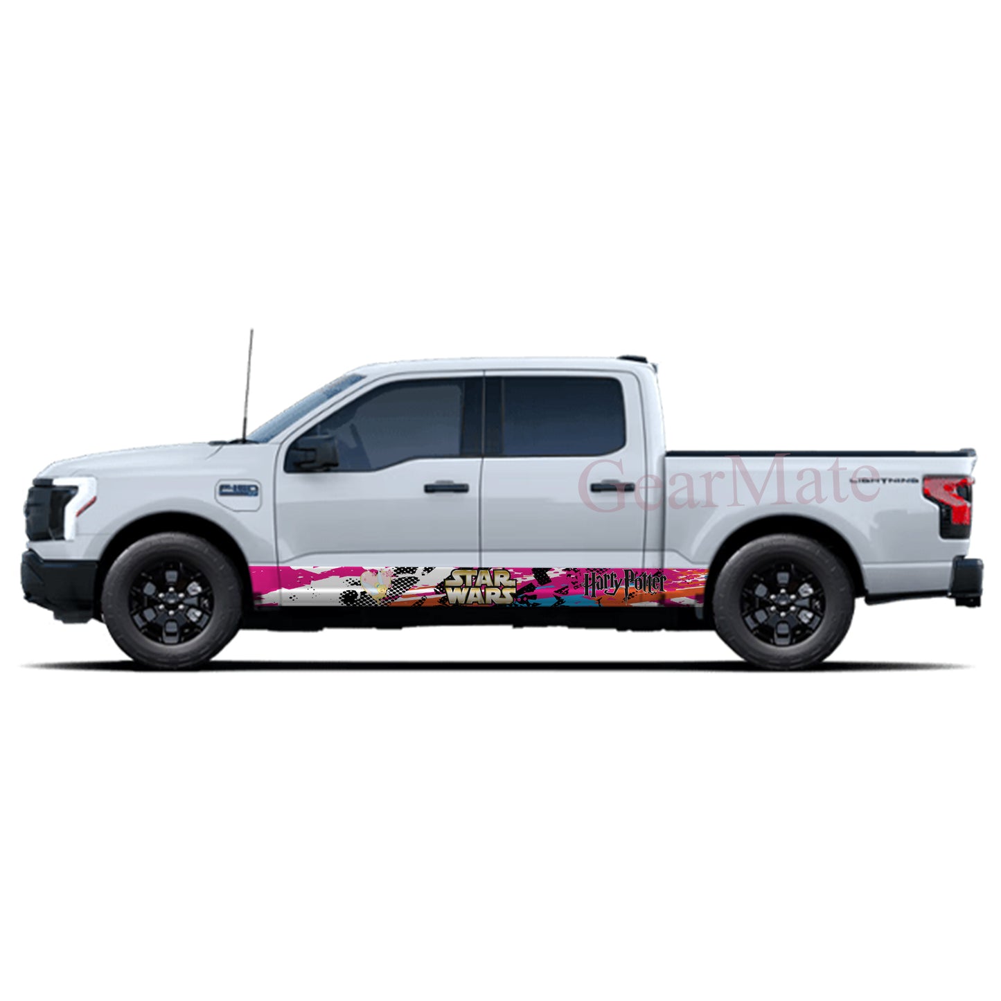 Speed POB Starwars Rocker Panel Graphic Decal Kit (Left & Right Sides) - High Quality Vinyl for Trucks & SUVs
