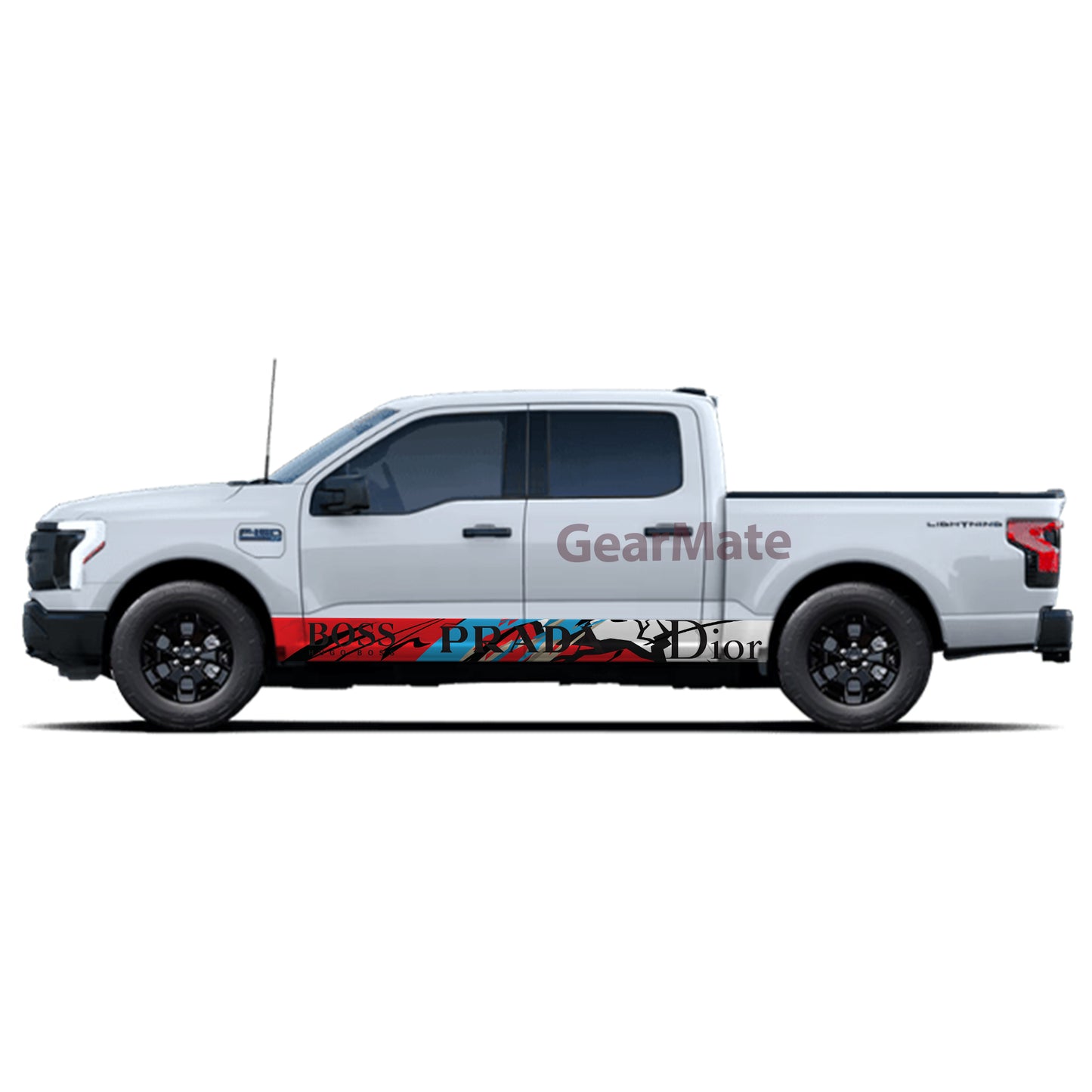 Prada Rocker Panel Graphic Decal Kit (Left & Right Sides) - High Quality Vinyl for Trucks & SUVs