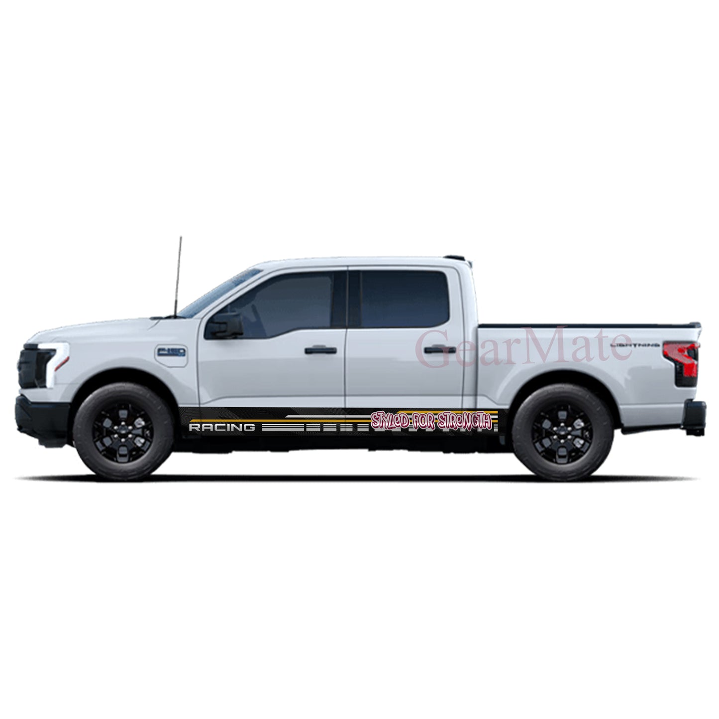 Styled for Strength Rocker Panel Graphic Decal Kit (Left & Right Sides) - High Quality Vinyl for Trucks & SUVs