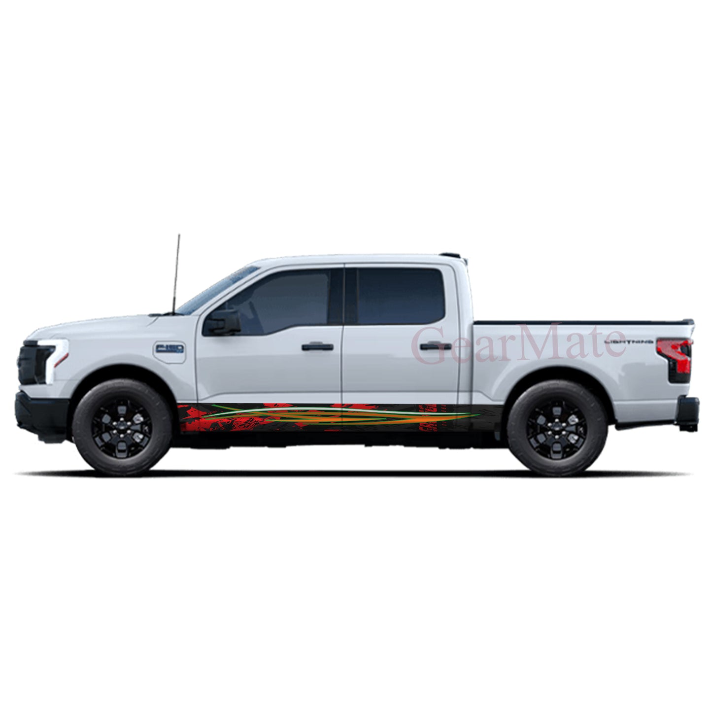 Adrenaline in Motion Rocker Panel Graphic Decal Kit (Left & Right Sides) - High Quality Vinyl for Trucks & SUVs