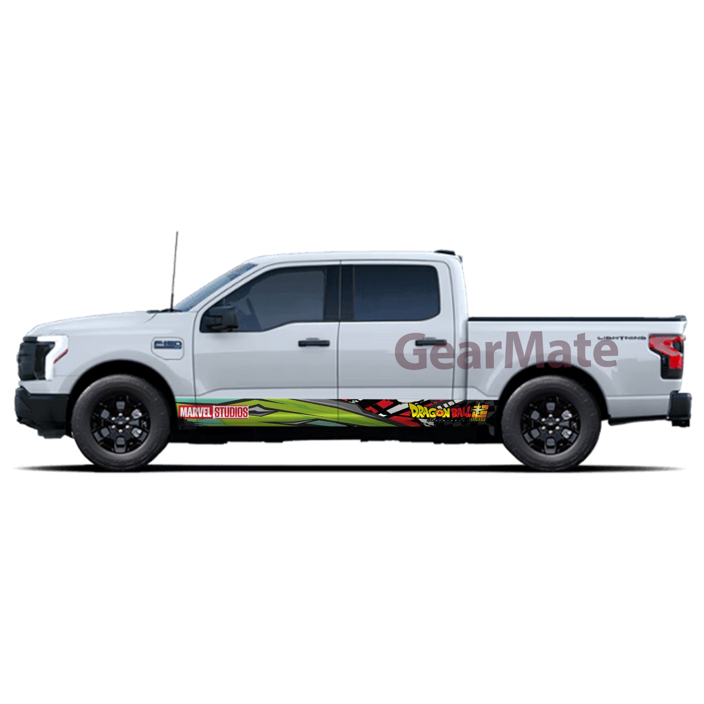 Sport GR Marvel Dragon Ball Super Rocker Panel Graphic Decal Kit (Left & Right Sides) - High Quality Vinyl for Trucks & SUVs