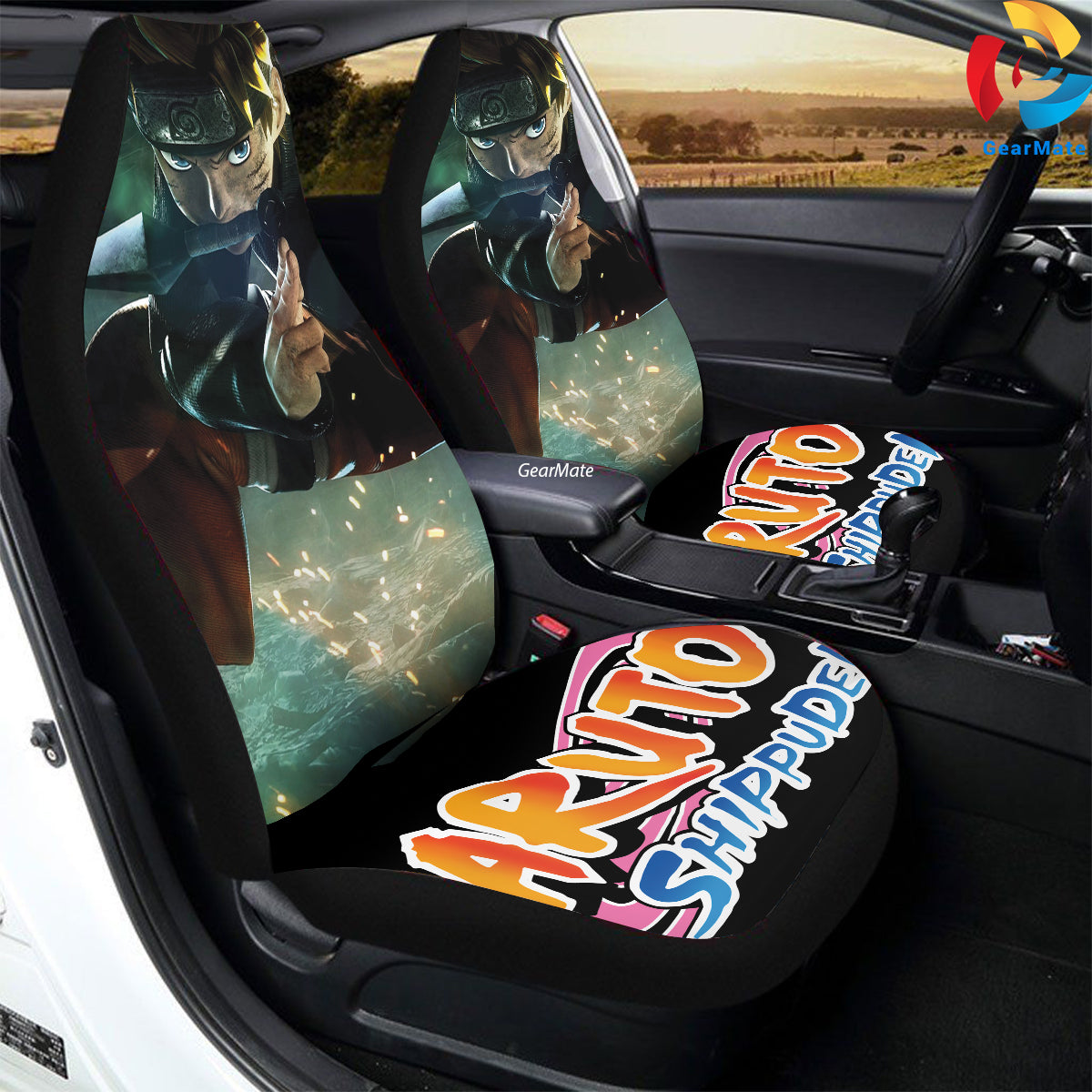 Naruto Action Car Seat Covers – High Quality Graphic and Polar Fleece Protector Set
