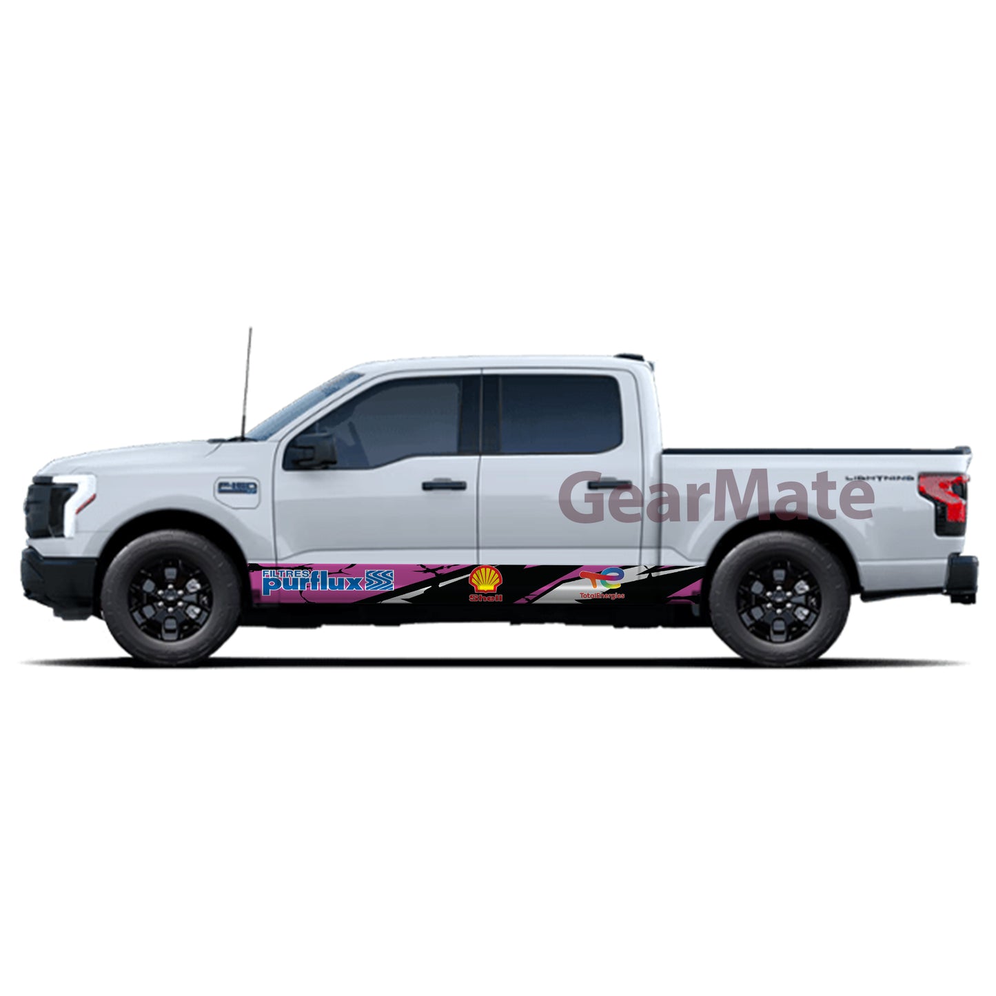 Performance Driven Look Shell Rocker Panel Graphic Decal Kit (Left & Right Sides) - High Quality Vinyl for Trucks & SUVs